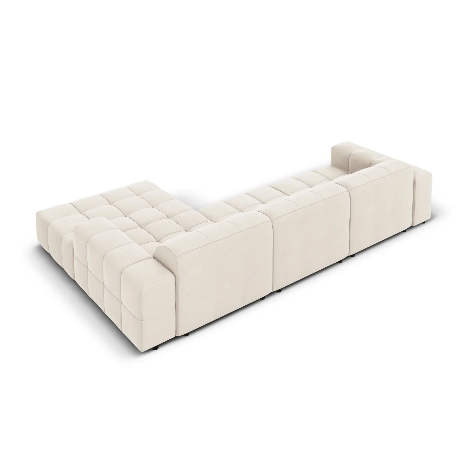 Jennifer 4-Sitzer Ecksofa, Rechte Seite, mit Bezug aus Samt oder Chenille, 284x166 cm - Image 46