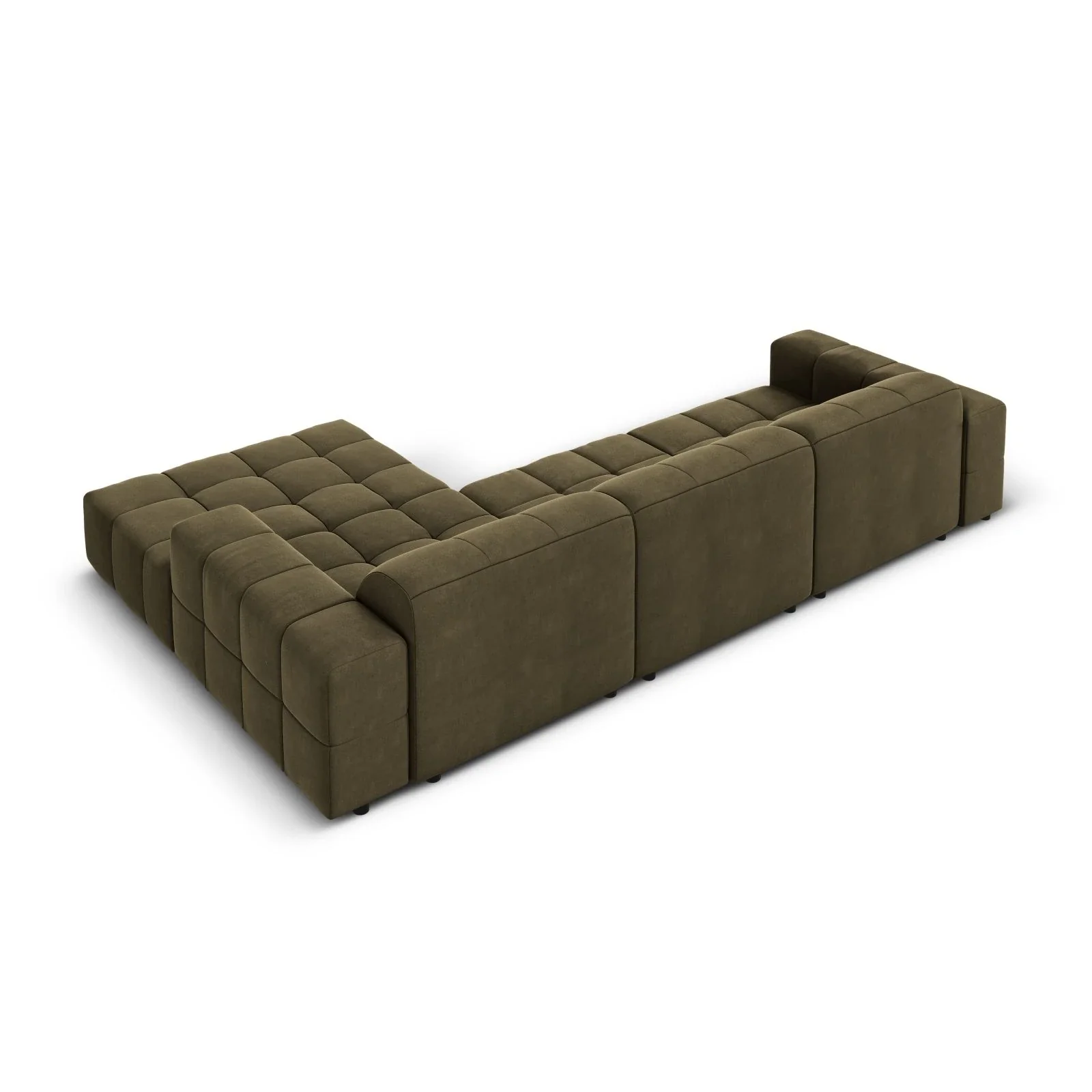 Jennifer 4-Sitzer Ecksofa, Rechte Seite, mit Bezug aus Samt oder Chenille, 284x166 cm - Image 52