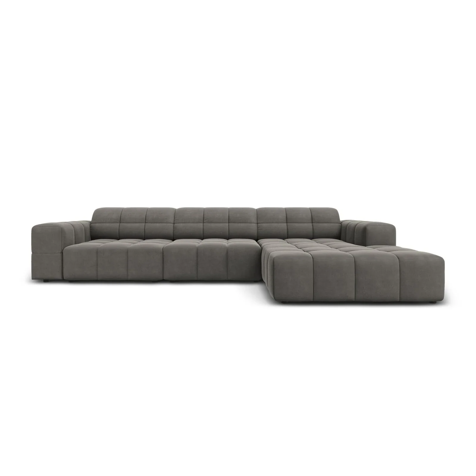 Jennifer 4-Sitzer Ecksofa, Rechte Seite, mit Bezug aus Samt oder Chenille, 284x166 cm - Image 67