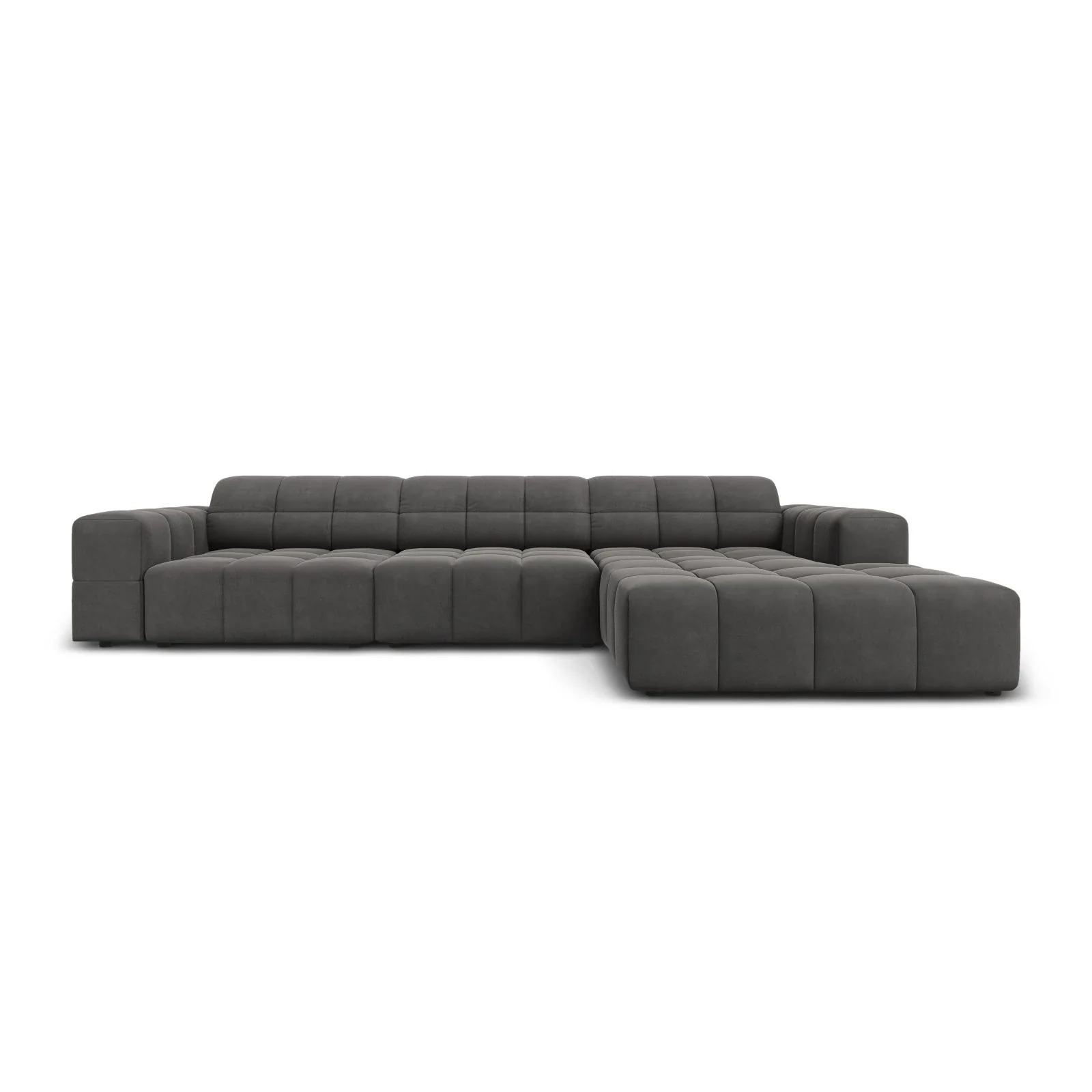 Jennifer 4-Sitzer Ecksofa, Rechte Seite, mit Bezug aus Samt oder Chenille, 284x166 cm - Image 73