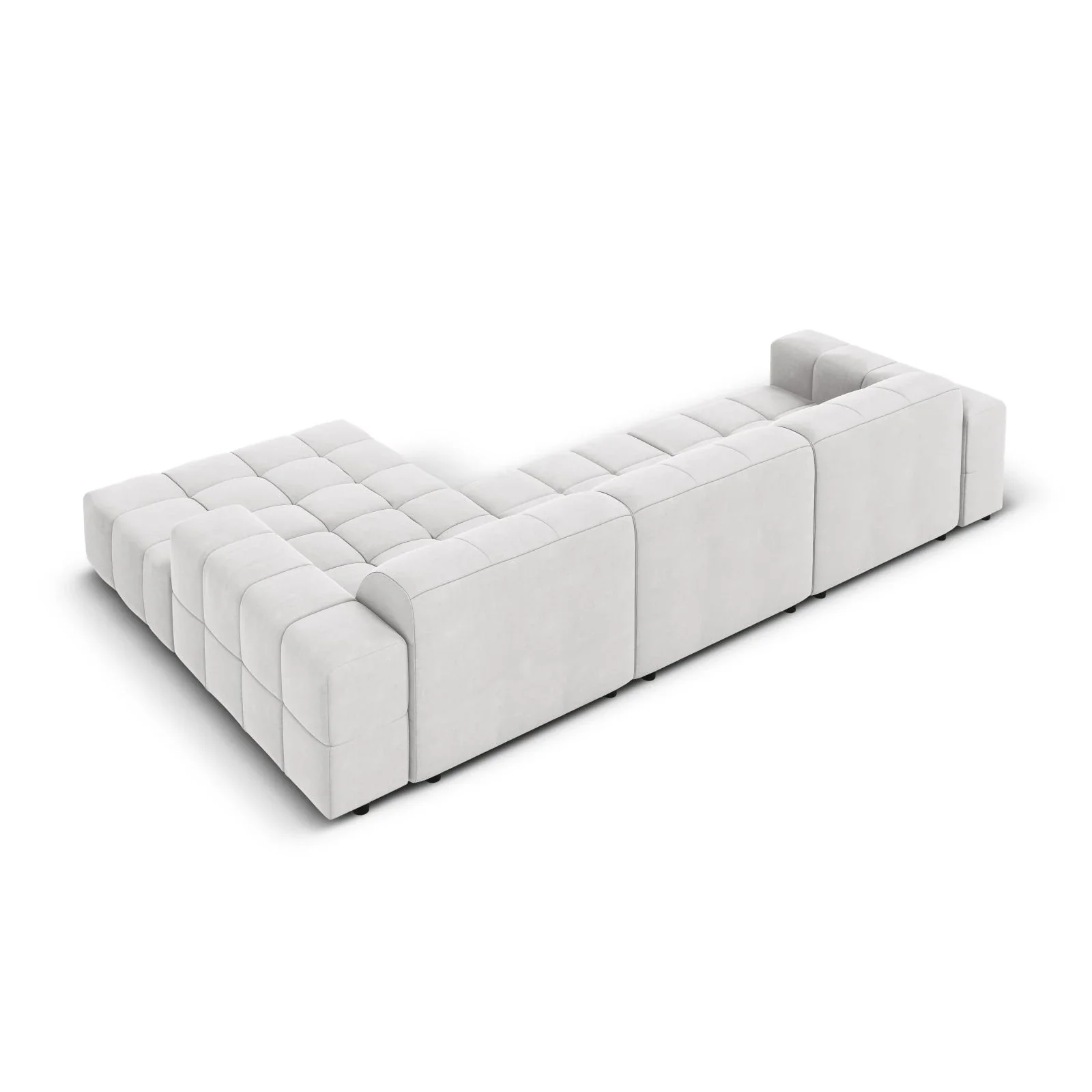 Jennifer 4-Sitzer Ecksofa, Rechte Seite, mit Bezug aus Samt oder Chenille, 284x166 cm - Image 88