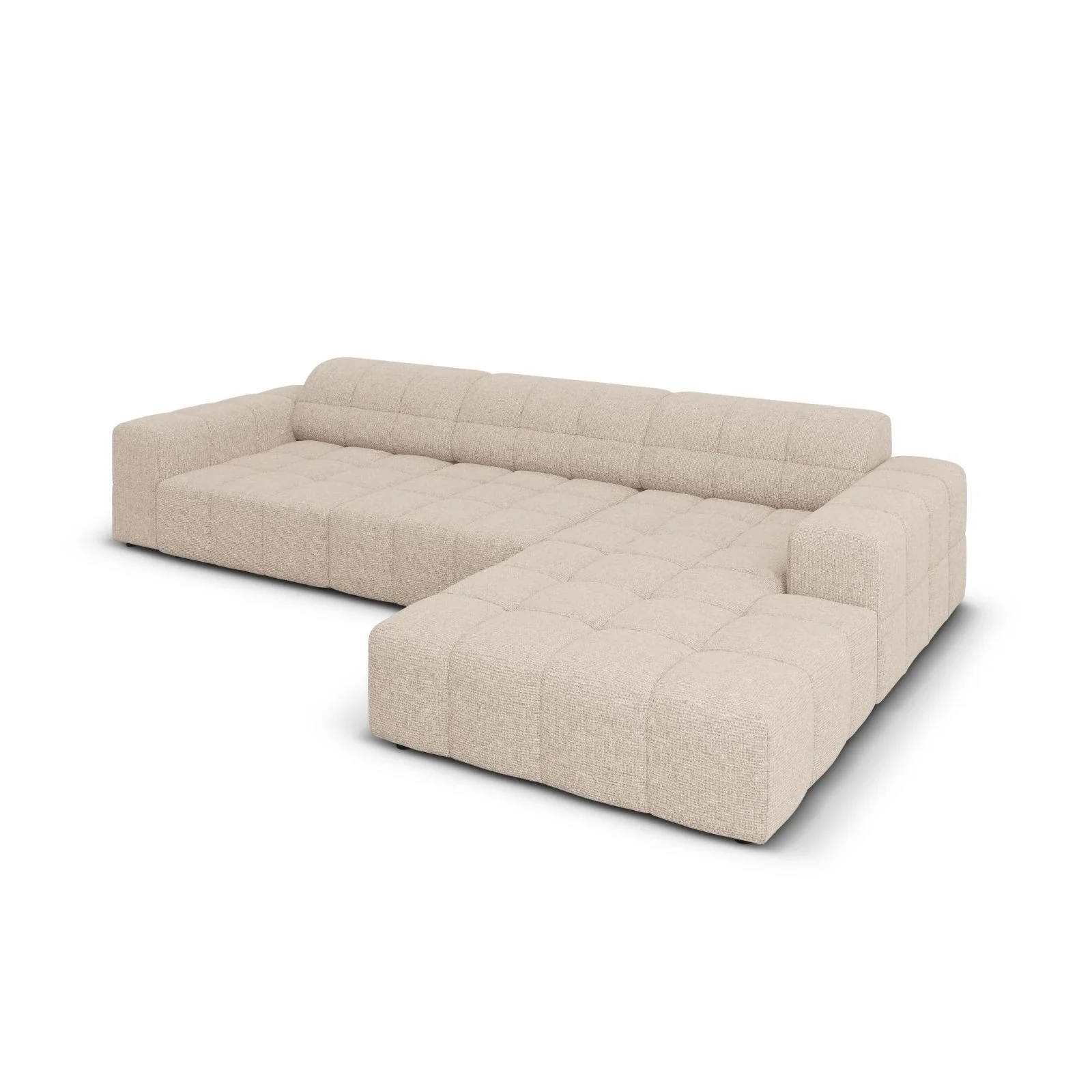 Jennifer 4-Sitzer Ecksofa, Rechte Seite, mit Bezug aus Samt oder Chenille, 284x166 cm - Image 9