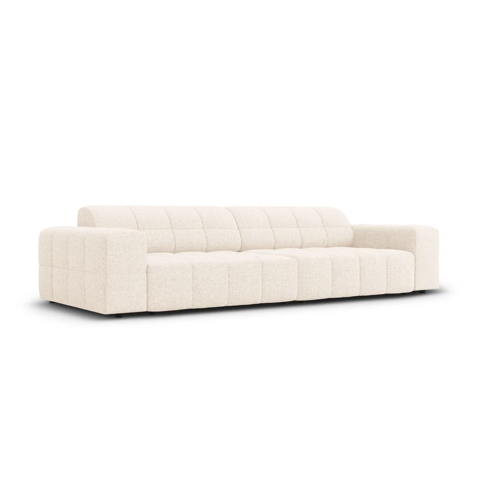 Jennifer 4-Sitzer Sofa mit Bezug aus Samt oder Chenille, 244x102 cm - Image 2