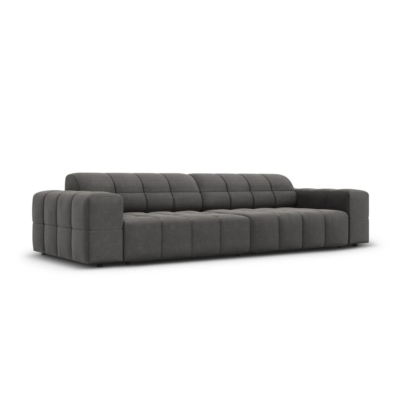 Jennifer 4-Sitzer Sofa mit Bezug aus Samt oder Chenille, 244x102 cm - Image 74