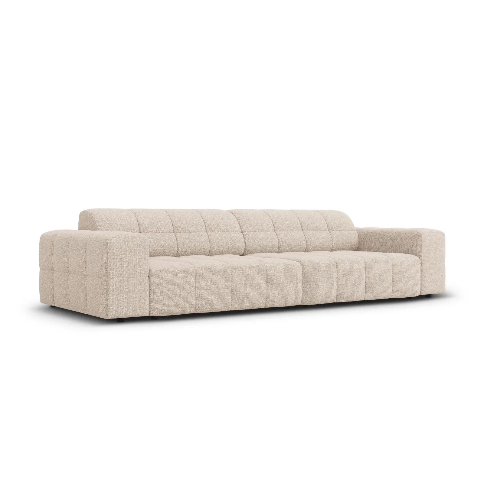Jennifer 4-Sitzer Sofa mit Bezug aus Samt oder Chenille, 244x102 cm - Image 8