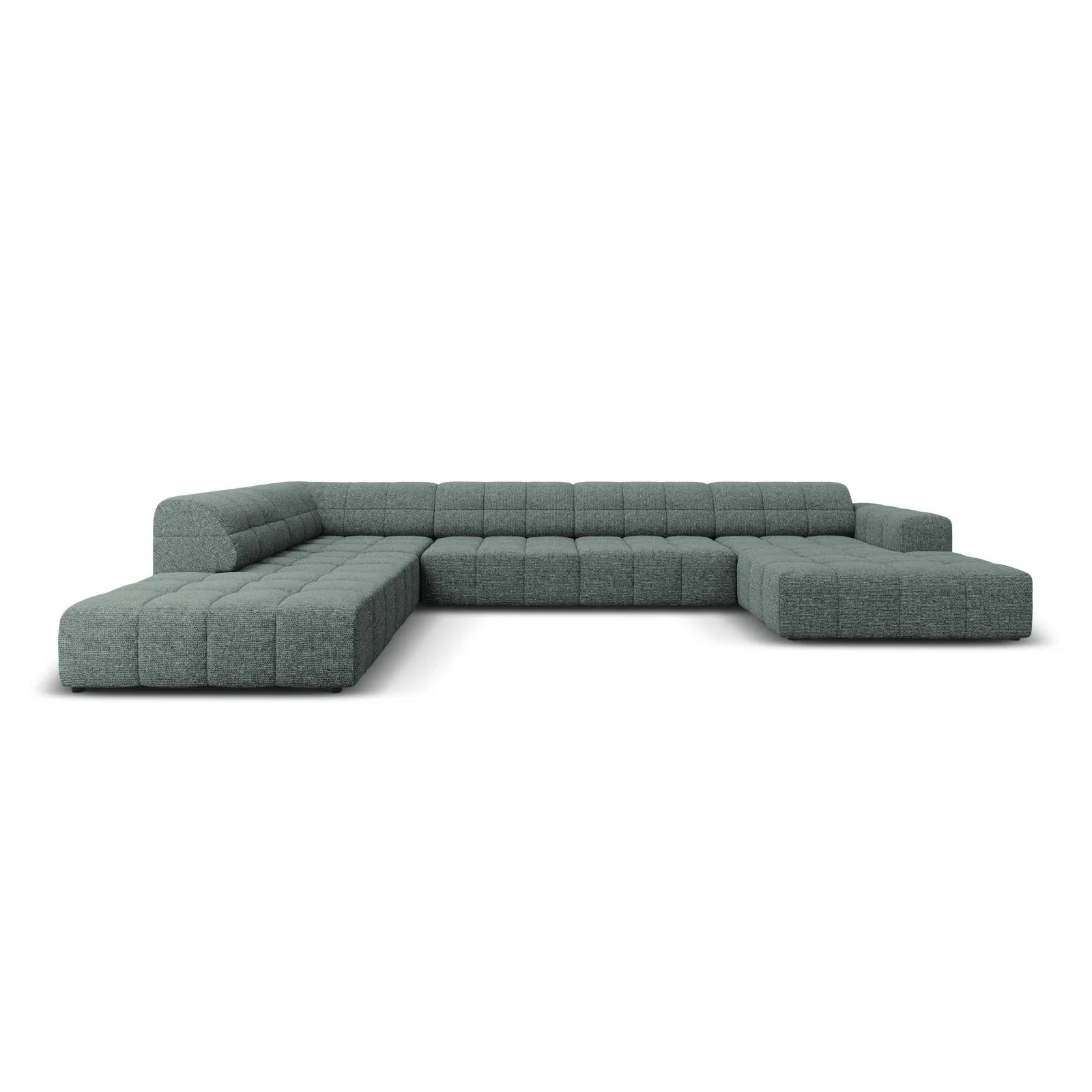 Jennifer 7-Sitzer Panorama-Sofa Links, mit Bezug aus Samt oder Chenille, 364x262 cm - Image 11