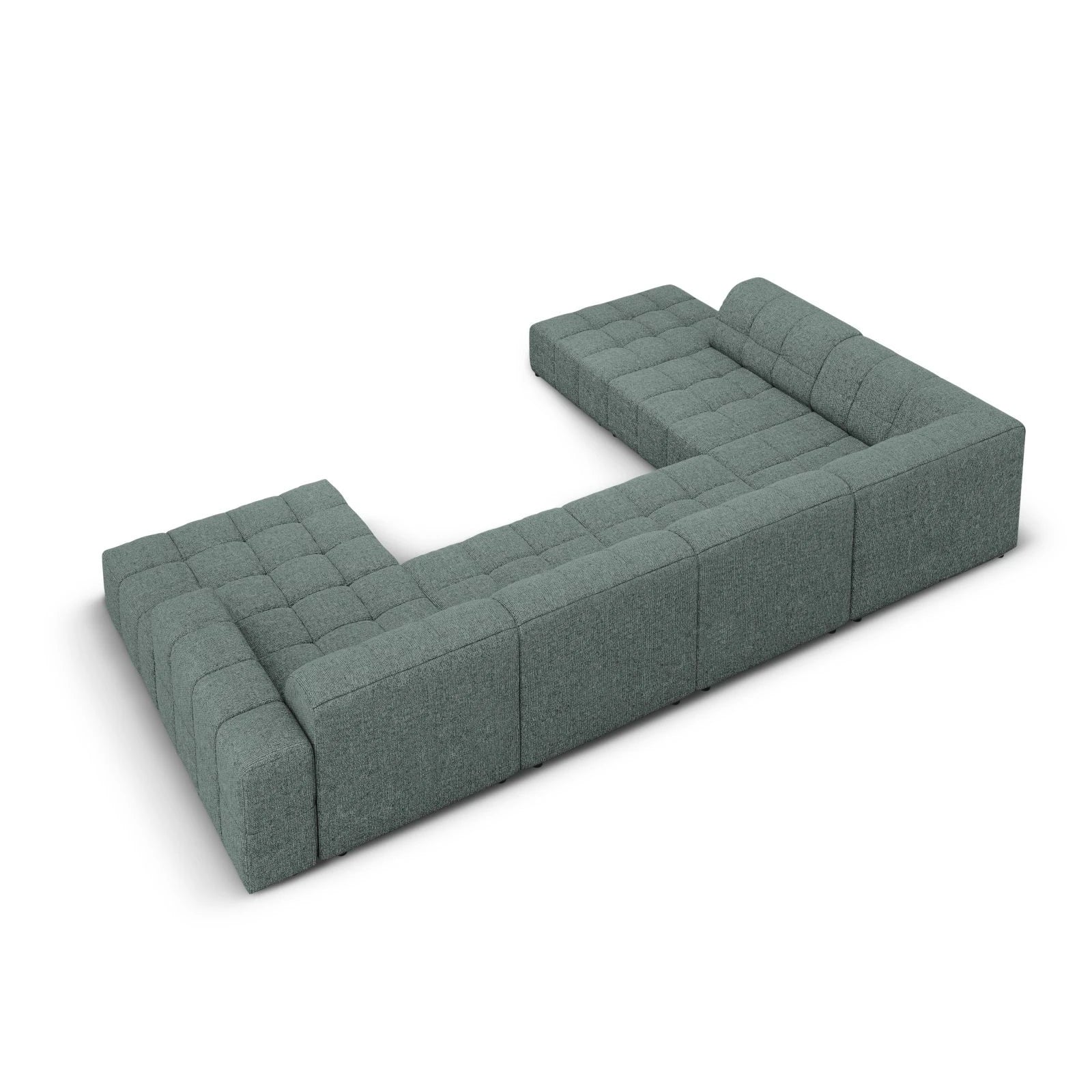 Jennifer 7-Sitzer Panorama-Sofa Links, mit Bezug aus Samt oder Chenille, 364x262 cm - Image 13