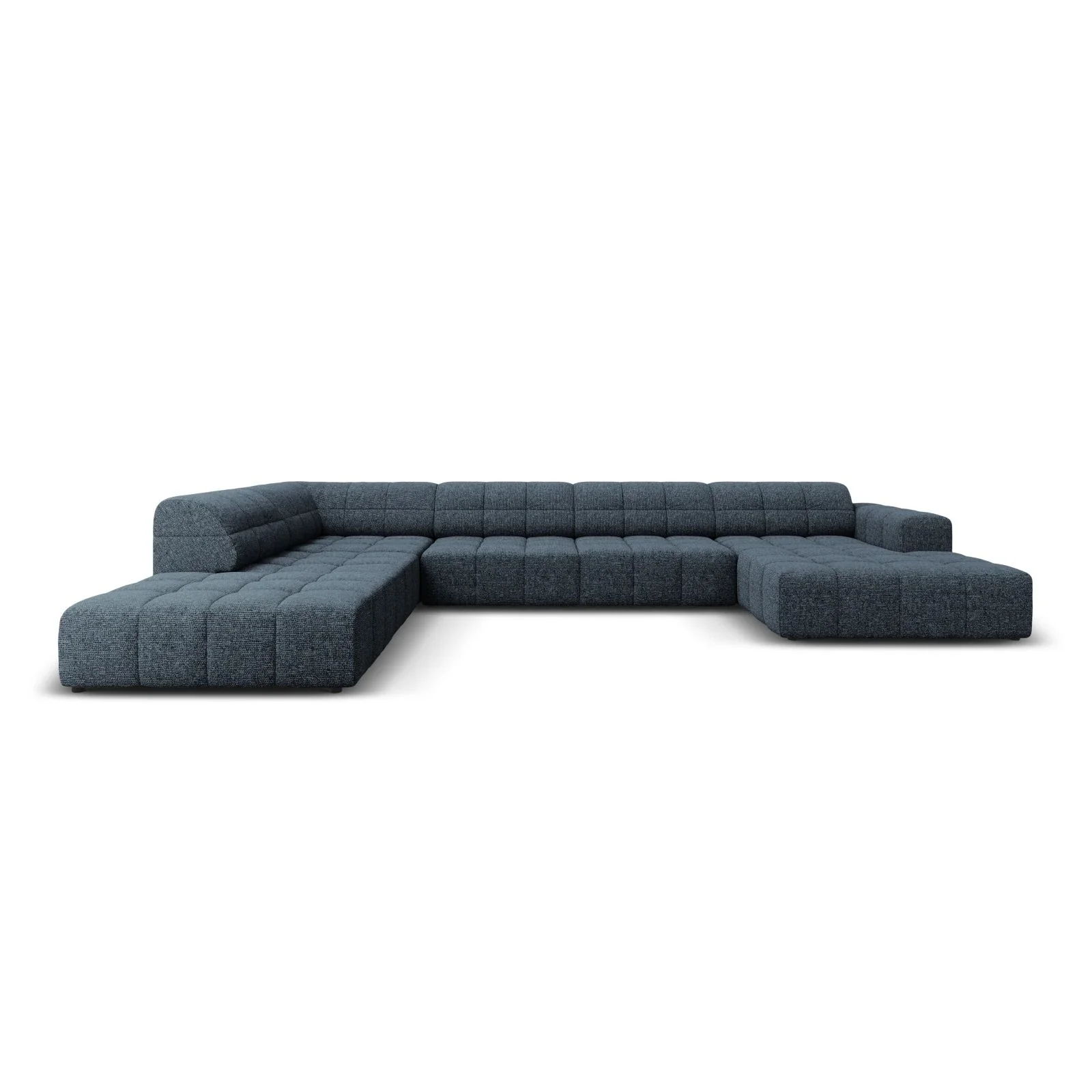 Jennifer 7-Sitzer Panorama-Sofa Links, mit Bezug aus Samt oder Chenille, 364x262 cm - Image 16