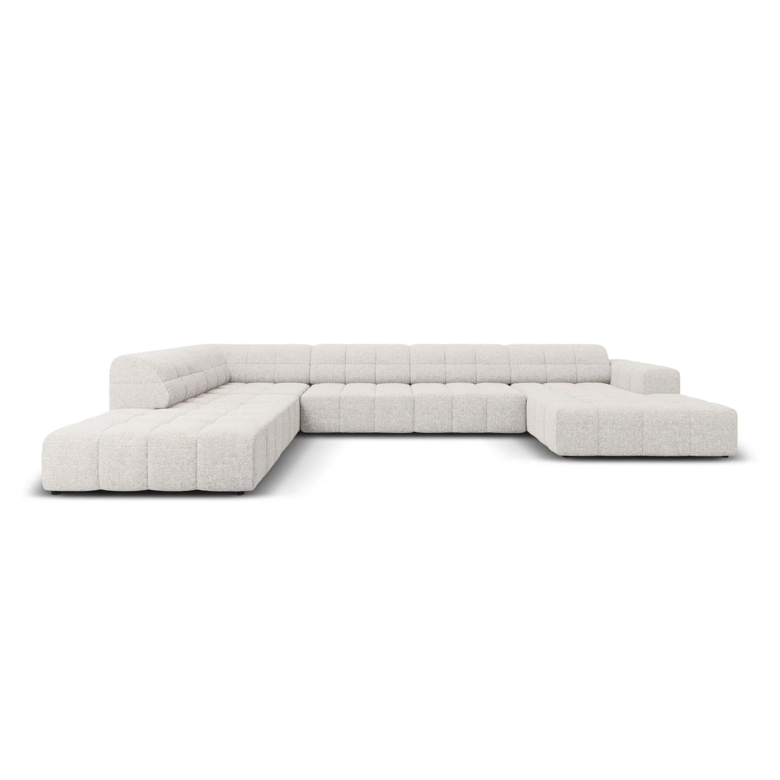 Jennifer 7-Sitzer Panorama-Sofa Links, mit Bezug aus Samt oder Chenille, 364x262 cm - Image 21