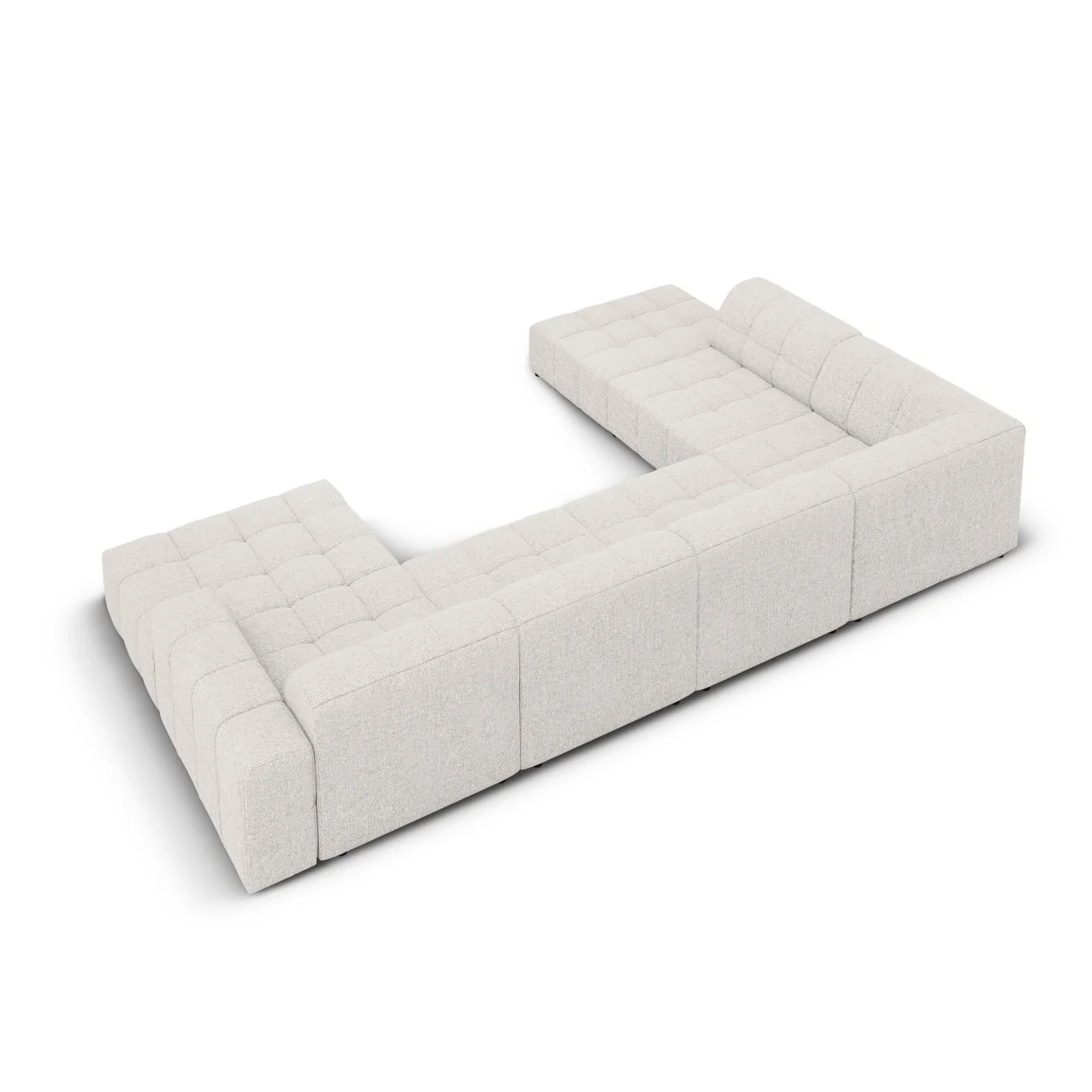 Jennifer 7-Sitzer Panorama-Sofa Links, mit Bezug aus Samt oder Chenille, 364x262 cm - Image 23