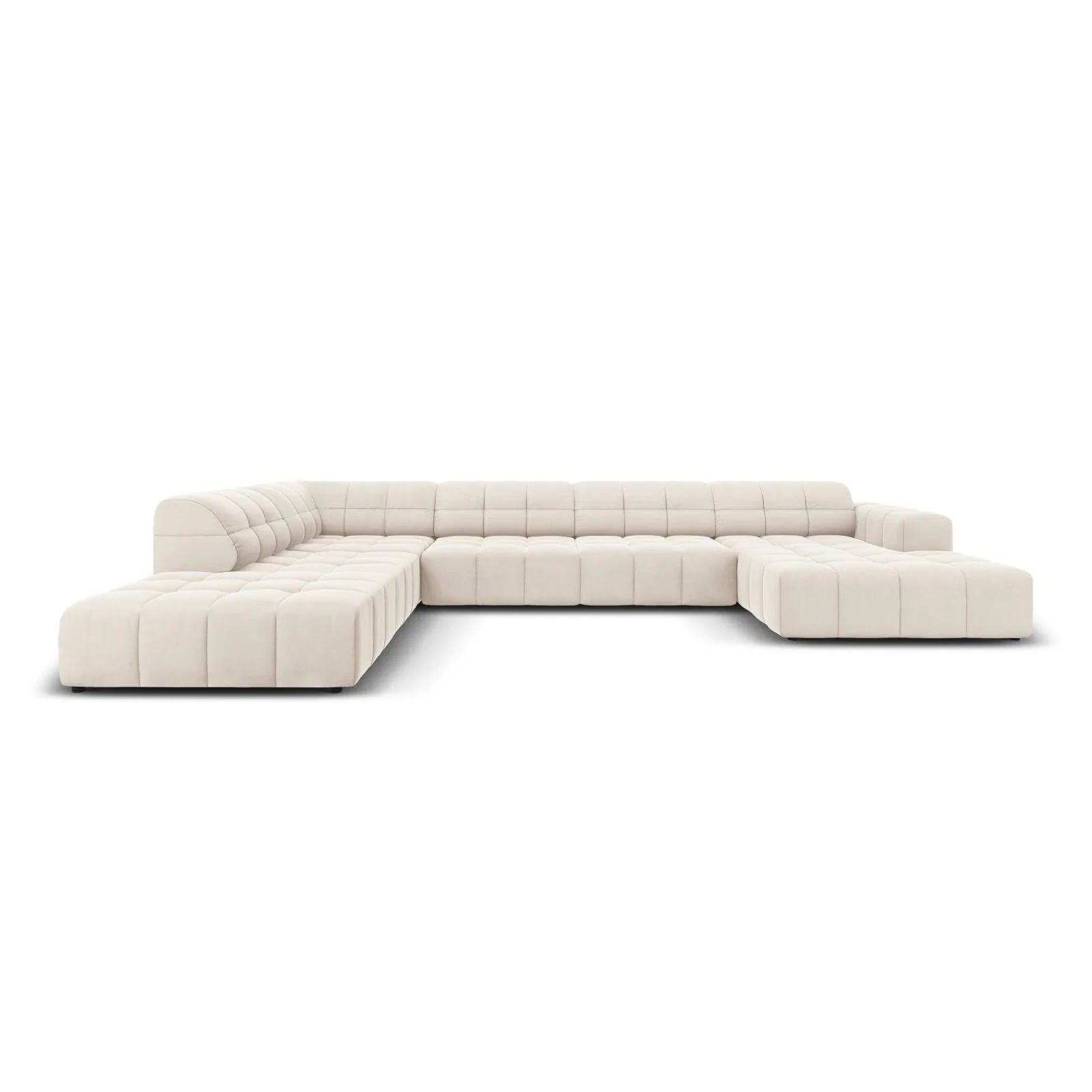 Jennifer 7-Sitzer Panorama-Sofa Links, mit Bezug aus Samt oder Chenille, 364x262 cm - Image 36