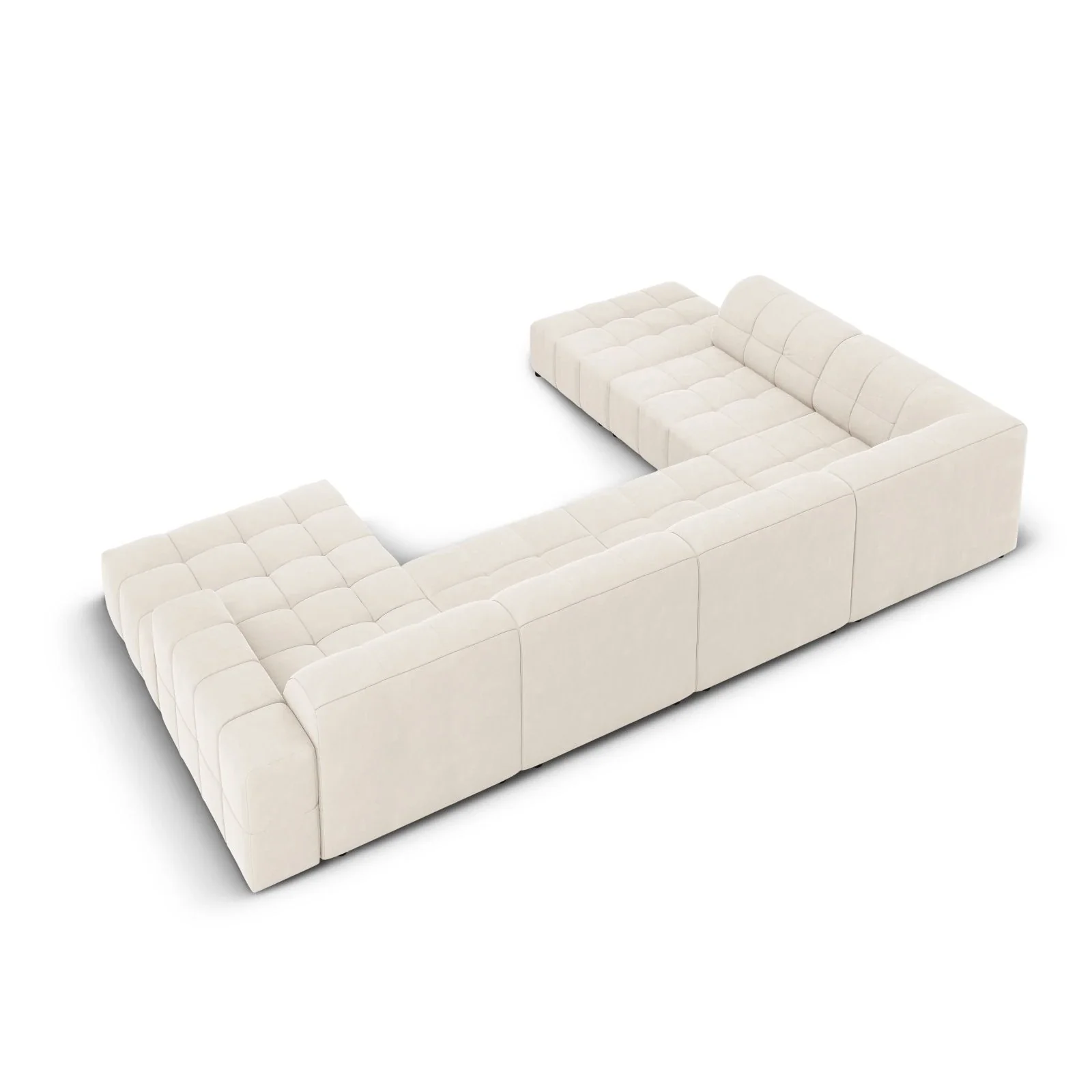 Jennifer 7-Sitzer Panorama-Sofa Links, mit Bezug aus Samt oder Chenille, 364x262 cm - Image 38