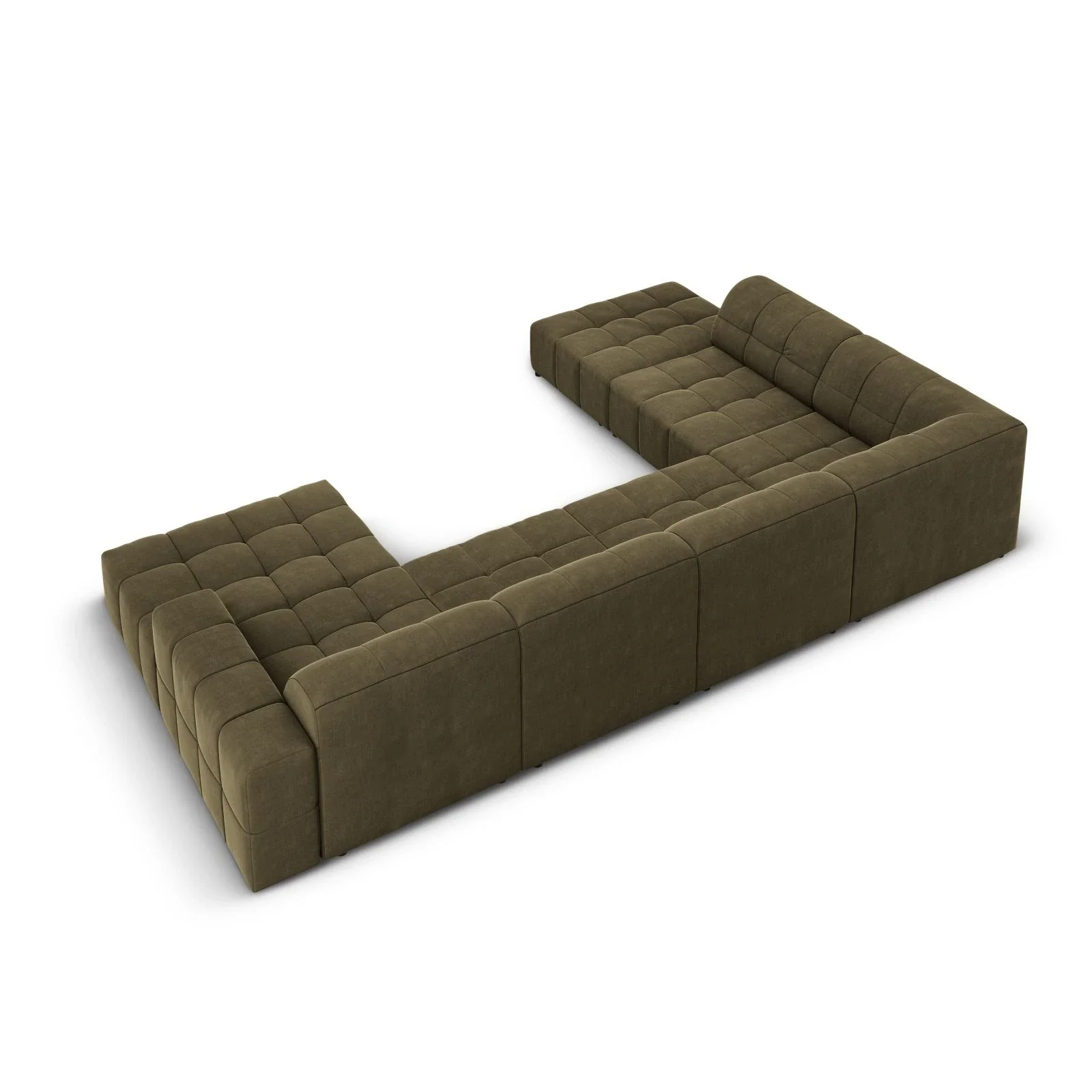 Jennifer 7-Sitzer Panorama-Sofa Links, mit Bezug aus Samt oder Chenille, 364x262 cm - Image 43