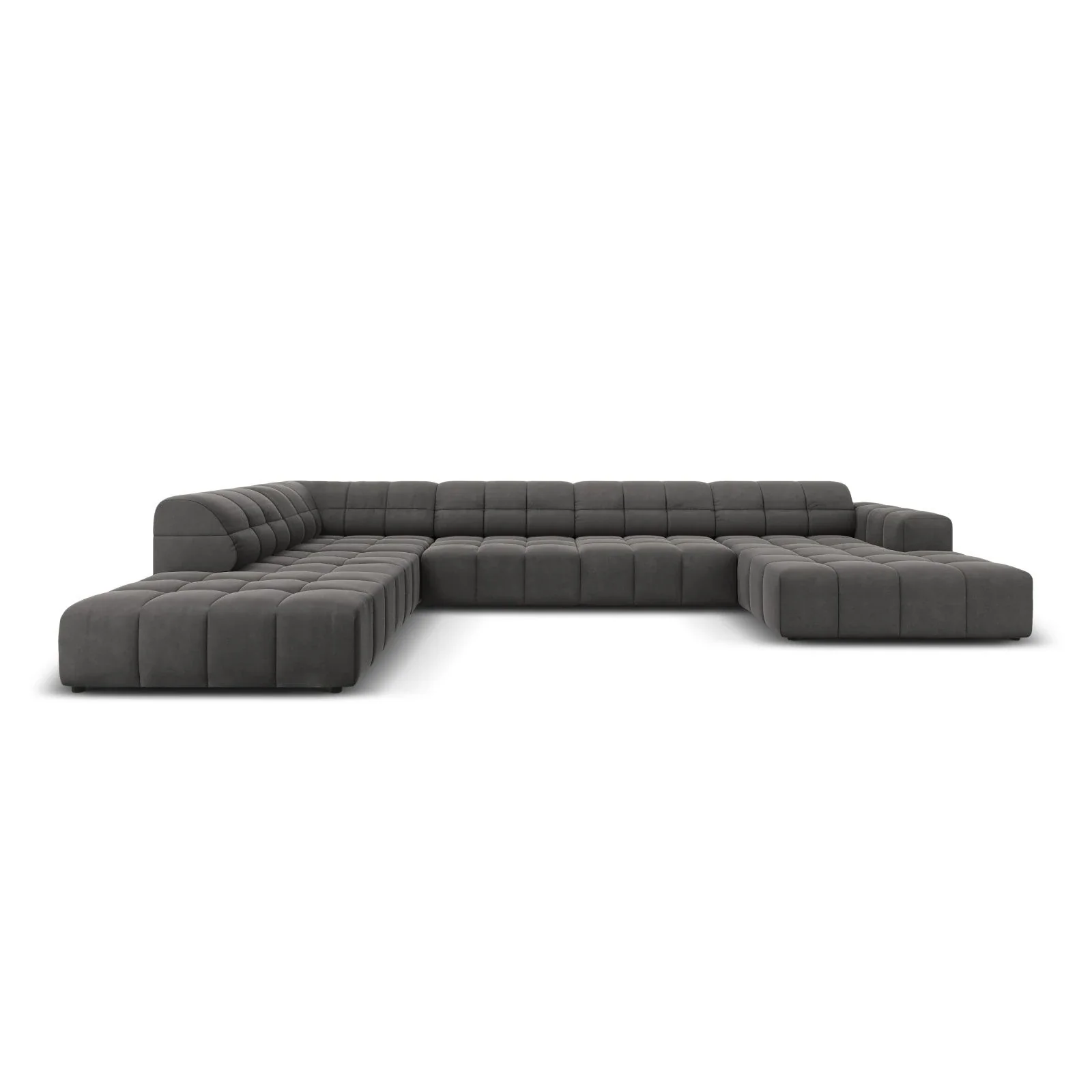 Jennifer 7-Sitzer Panorama-Sofa Links, mit Bezug aus Samt oder Chenille, 364x262 cm - Image 61