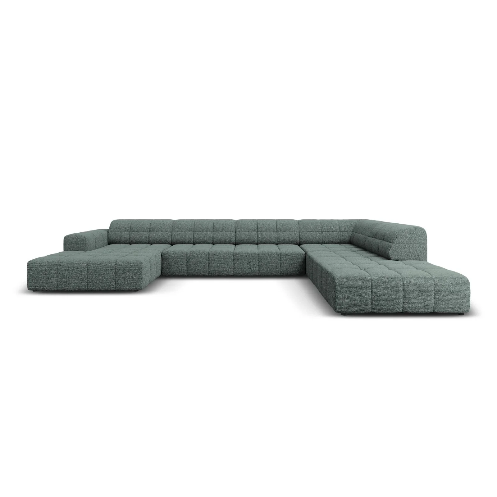 Jennifer 7-Sitzer Panorama-Sofa Rechts, mit Bezug aus Samt oder Chenille, 364x262 cm - Image 11