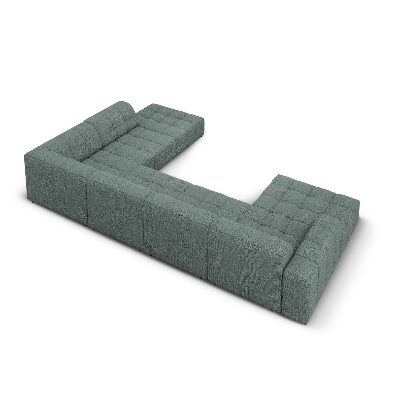 Jennifer 7-Sitzer Panorama-Sofa Rechts, mit Bezug aus Samt oder Chenille, 364x262 cm - Image 13