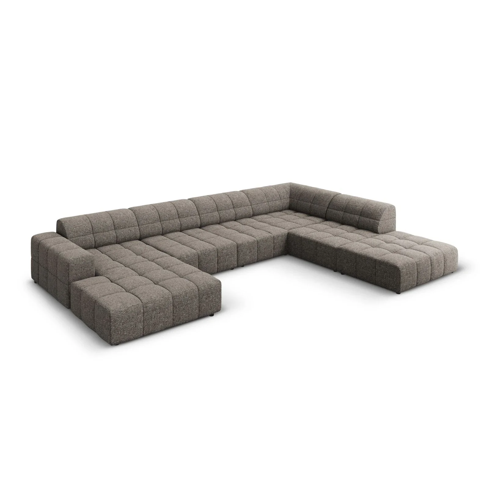 Jennifer 7-Sitzer Panorama-Sofa Rechts, mit Bezug aus Samt oder Chenille, 364x262 cm - Image 27