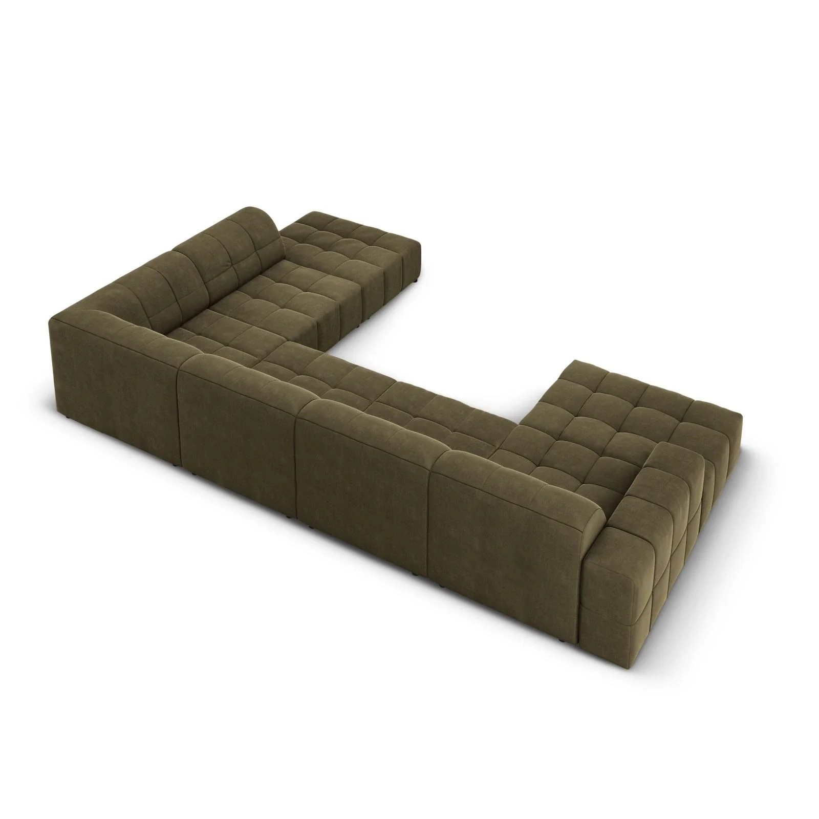 Jennifer 7-Sitzer Panorama-Sofa Rechts, mit Bezug aus Samt oder Chenille, 364x262 cm - Image 43