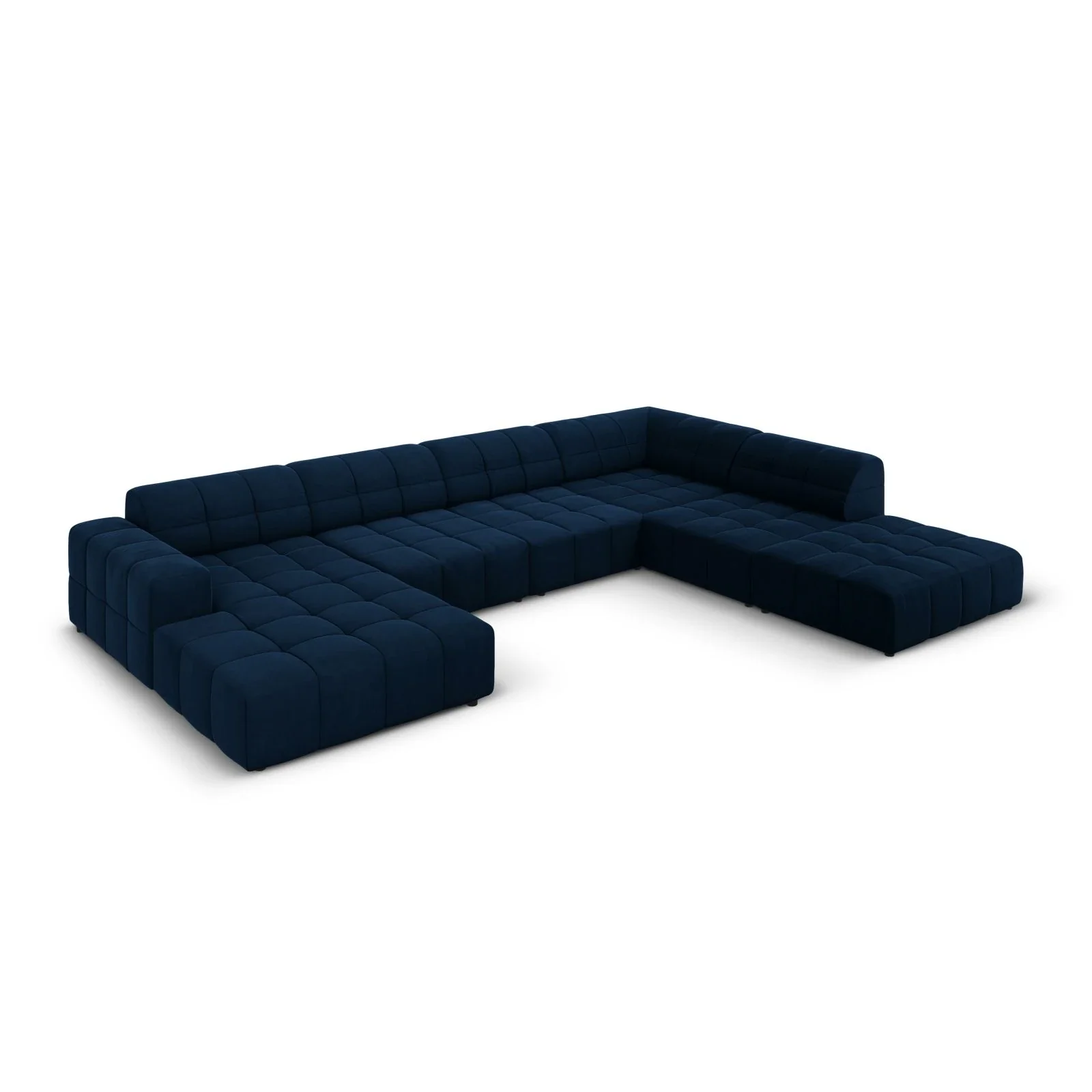 Jennifer 7-Sitzer Panorama-Sofa Rechts, mit Bezug aus Samt oder Chenille, 364x262 cm - Image 52