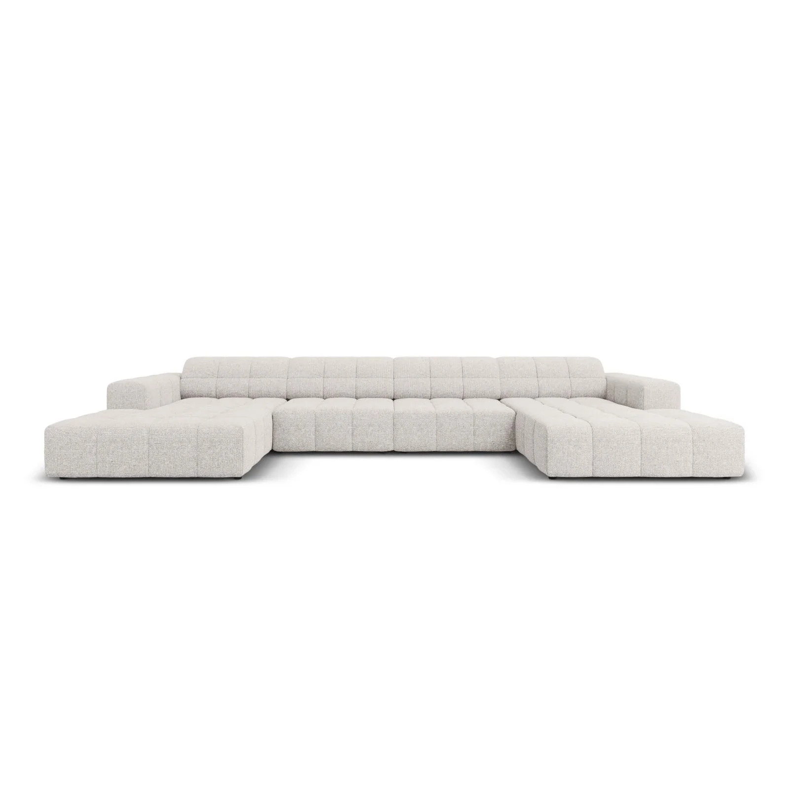Jennifer Panorama-Sofa symmetrisch mit Bezug aus Samt oder Chenille, 364x166 cm - Image 21