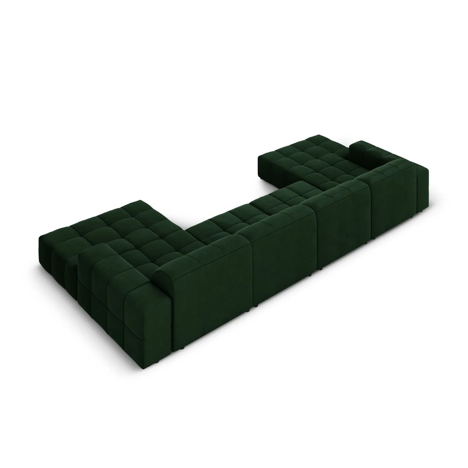 Jennifer Panorama-Sofa symmetrisch mit Bezug aus Samt oder Chenille, 364x166 cm - Image 48