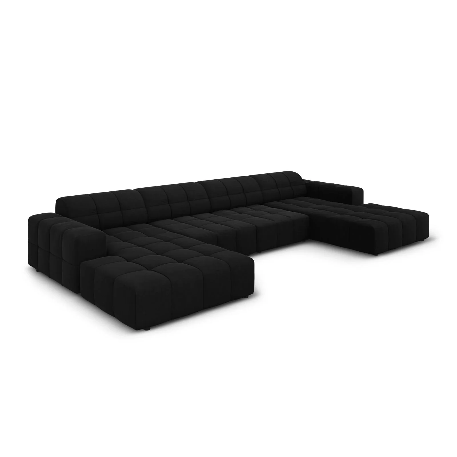 Jennifer Panorama-Sofa symmetrisch mit Bezug aus Samt oder Chenille, 364x166 cm - Image 67