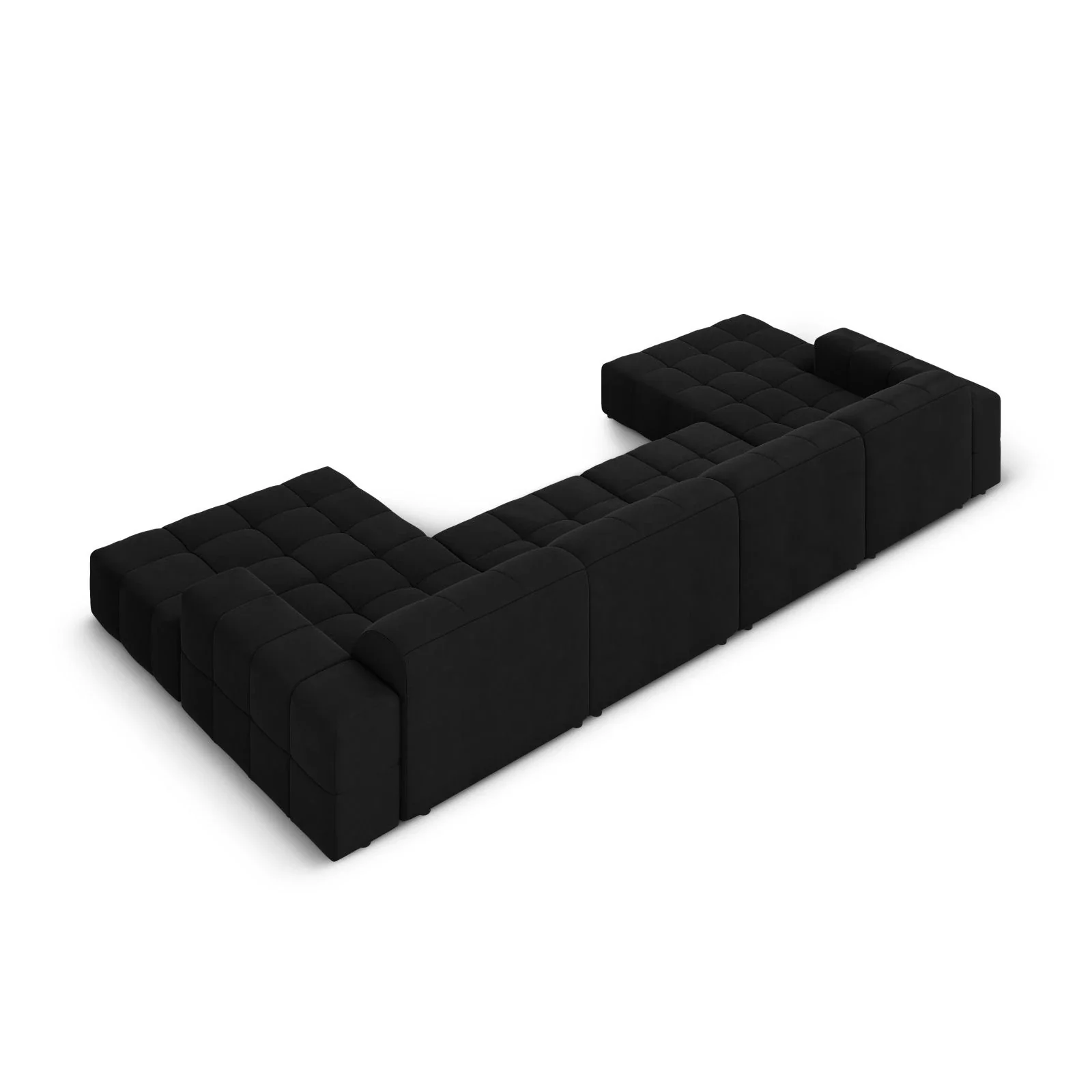 Jennifer Panorama-Sofa symmetrisch mit Bezug aus Samt oder Chenille, 364x166 cm - Image 68