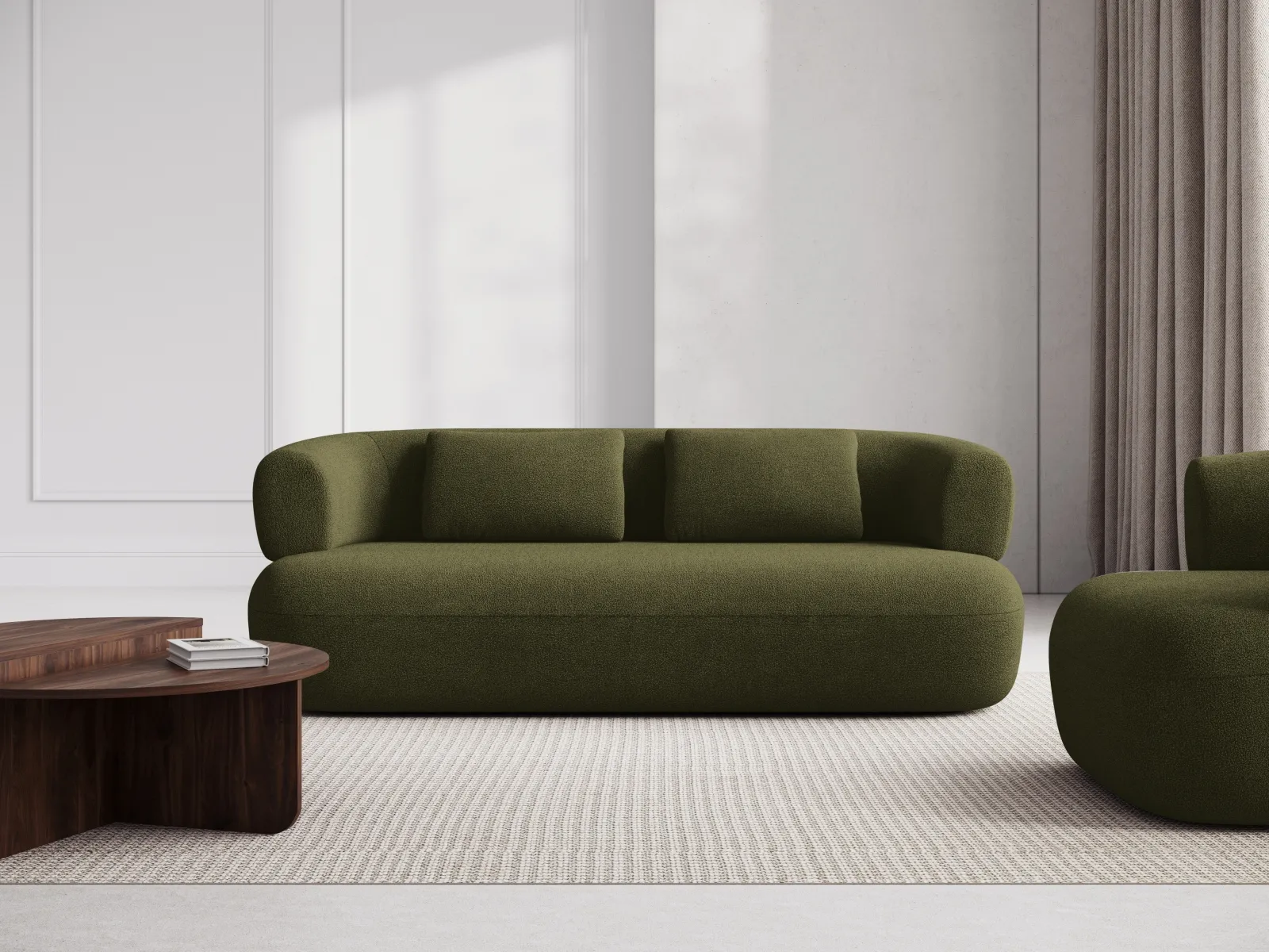 Jenny 2-Sitzer Sofa mit Bezug aus Samt, Boucle oder Chenille, 178x90 cm - Image 78