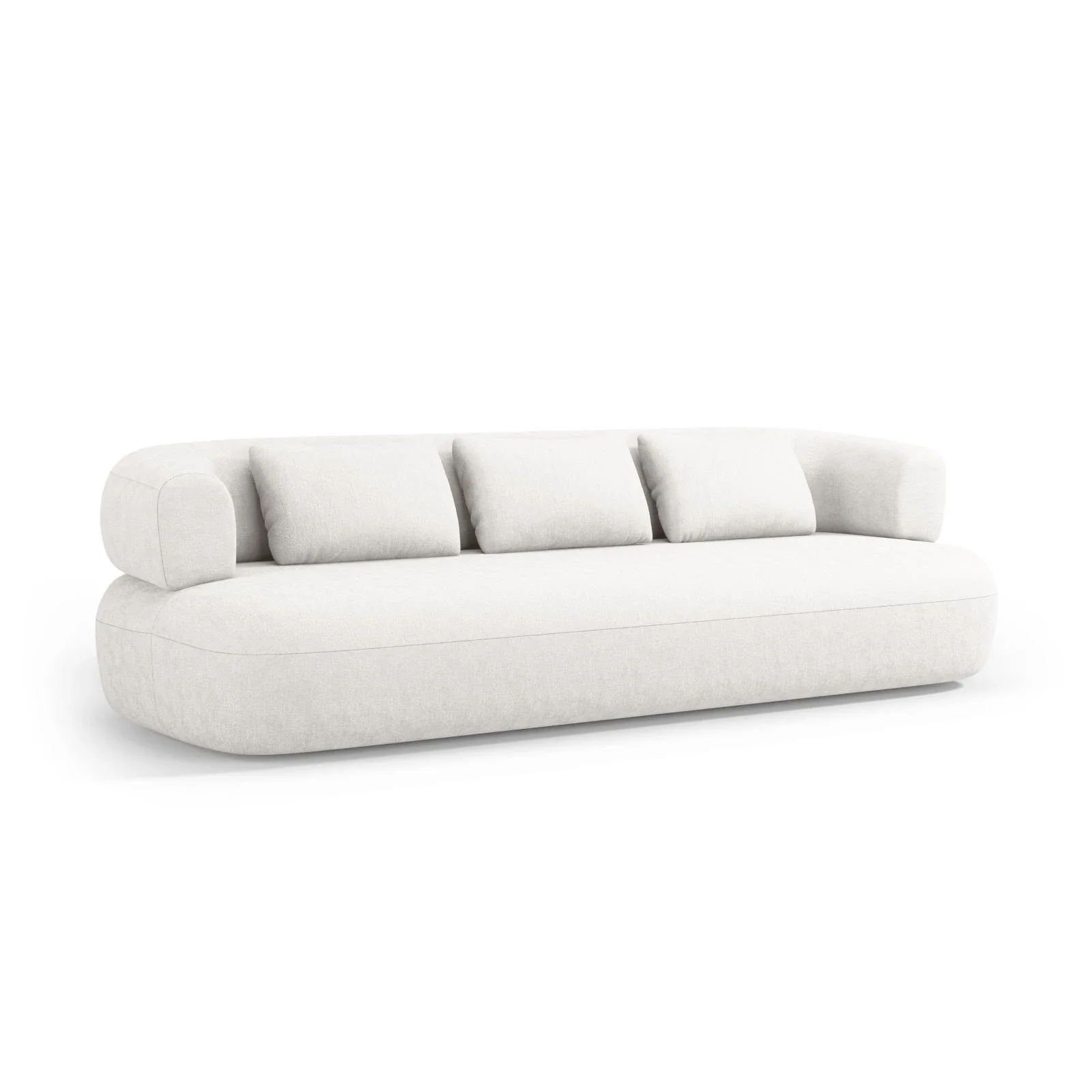 Jenny 4-Sitzer Sofa mit Bezug aus Samt, Boucle oder Chenille, 226x90 cm - Image 2