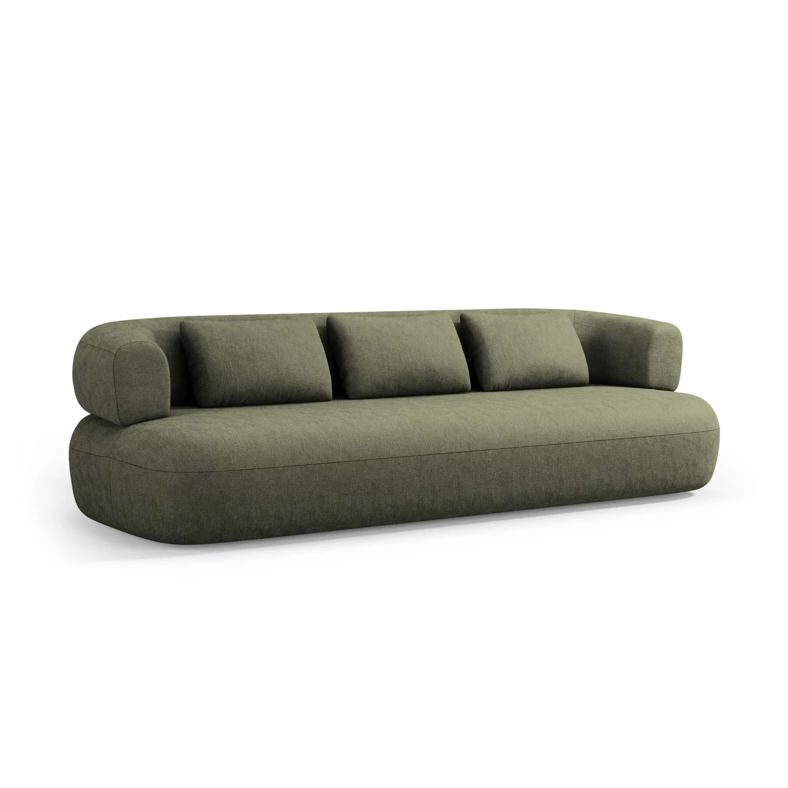 Jenny 4-Sitzer Sofa mit Bezug aus Samt, Boucle oder Chenille, 226x90 cm - Image 26
