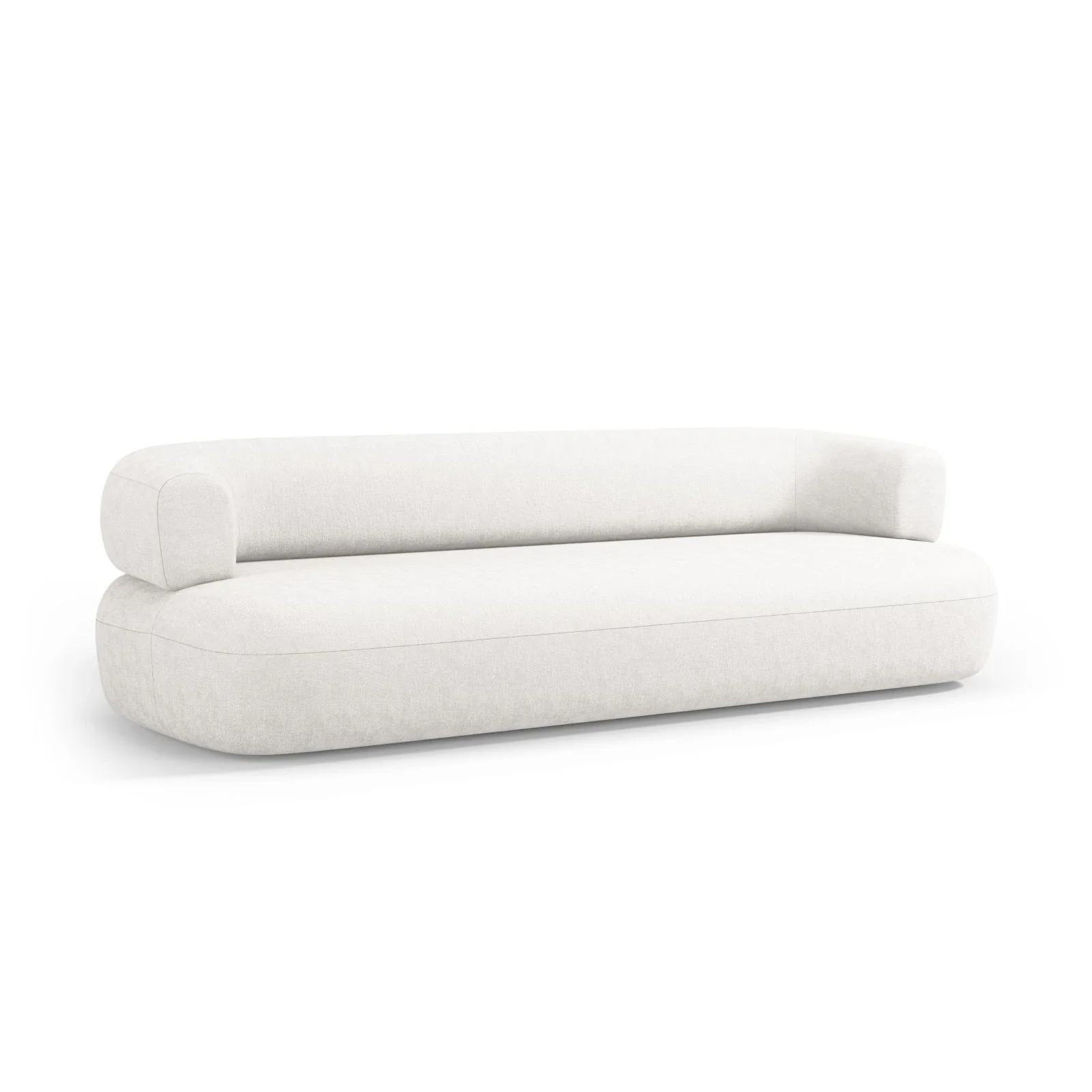 Jenny 4-Sitzer Sofa mit Bezug aus Samt, Boucle oder Chenille, 226x90 cm - Image 4