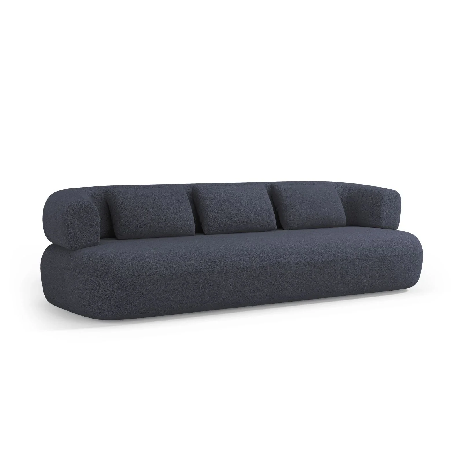 Jenny 4-Sitzer Sofa mit Bezug aus Samt, Boucle oder Chenille, 226x90 cm - Image 86