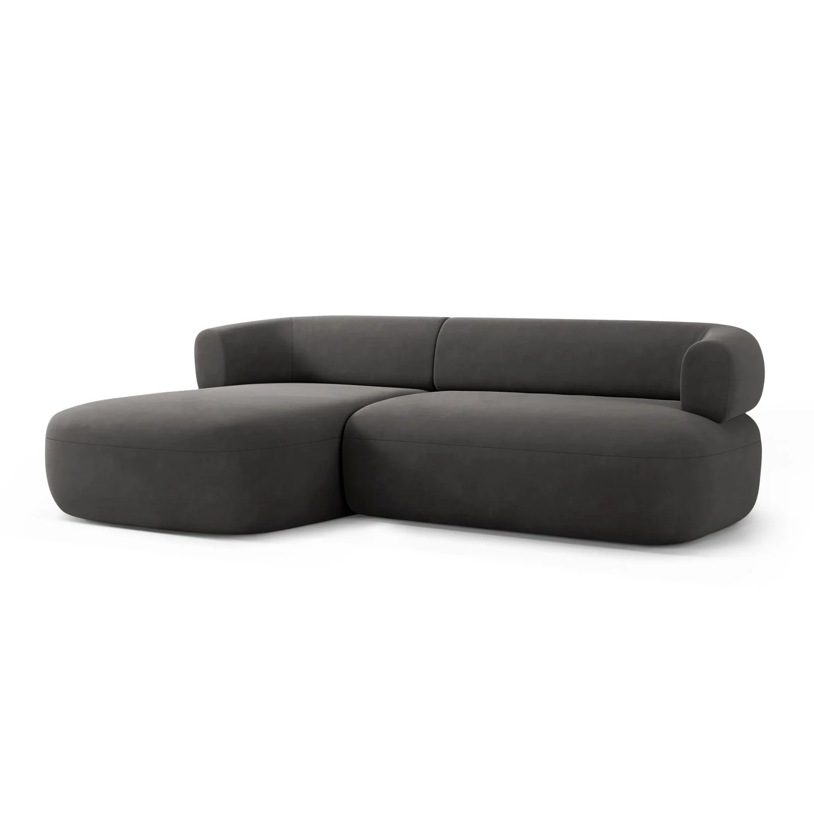 Jenny 5-Sitzer Ecksofa, Linke Seite, aus Samt, Chenille oder Boucle, 225x145 cm - Image 105