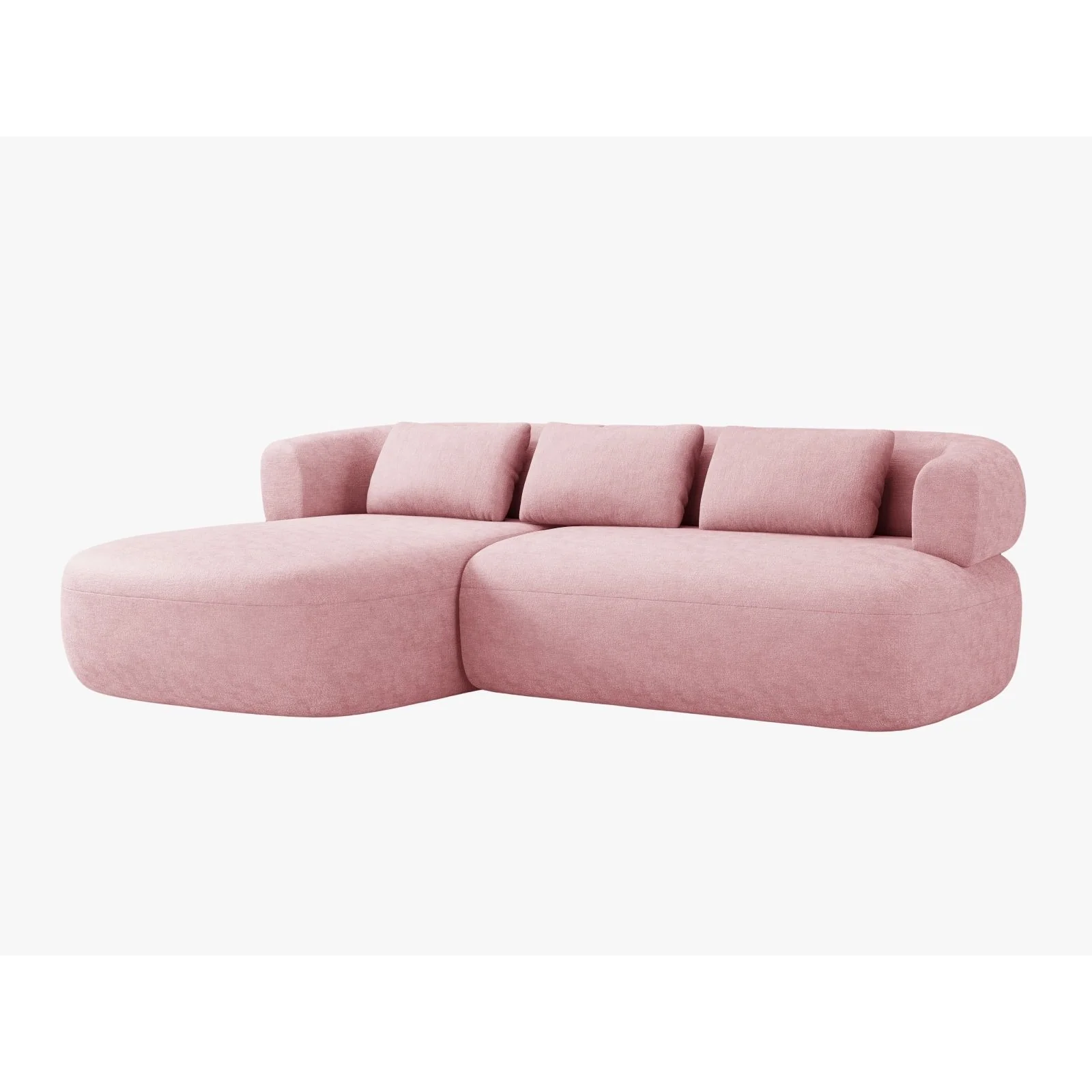 Jenny 5-Sitzer Ecksofa, Linke Seite, aus Samt, Chenille oder Boucle, 225x145 cm - Image 11