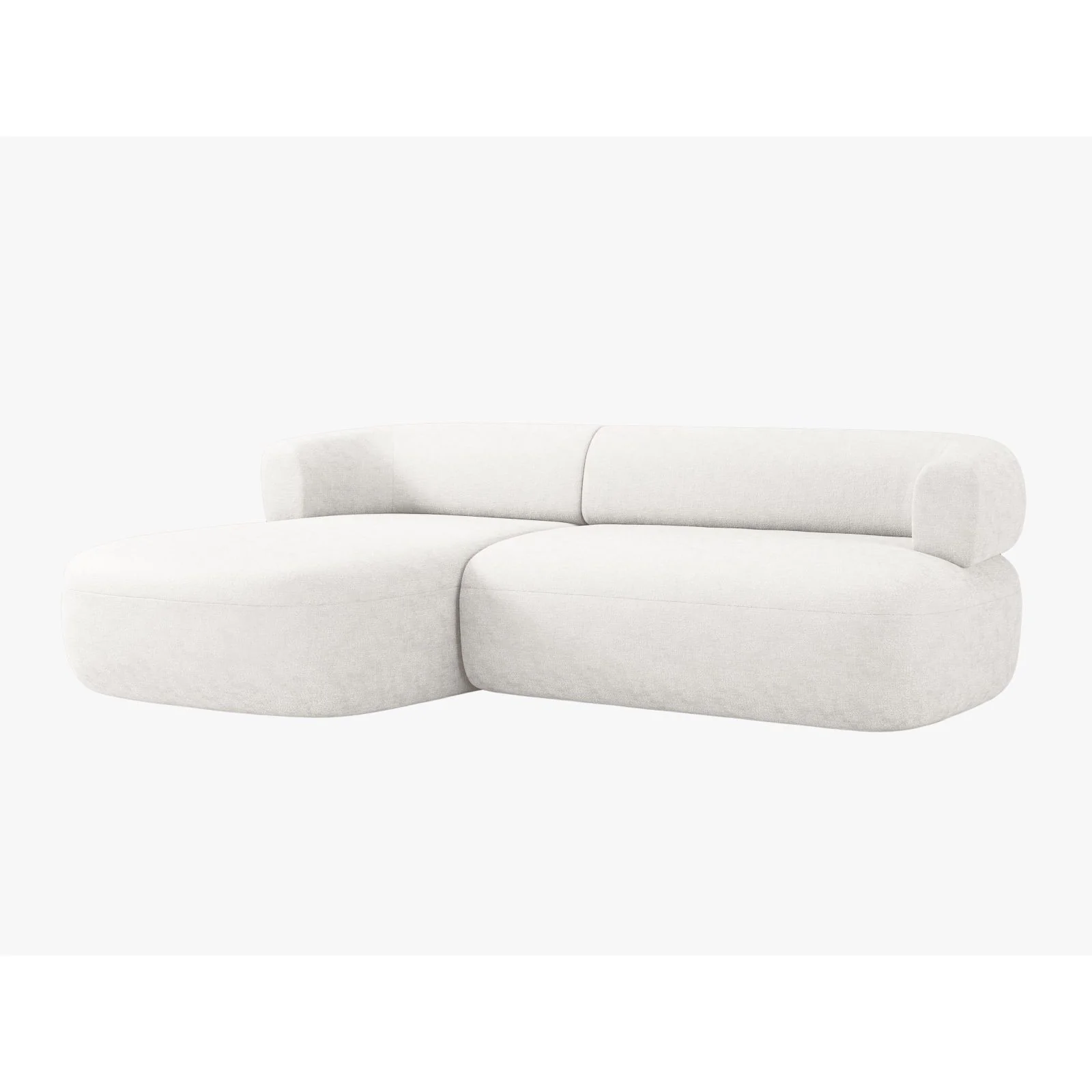 Jenny 5-Sitzer Ecksofa, Linke Seite, aus Samt, Chenille oder Boucle, 225x145 cm - Image 2