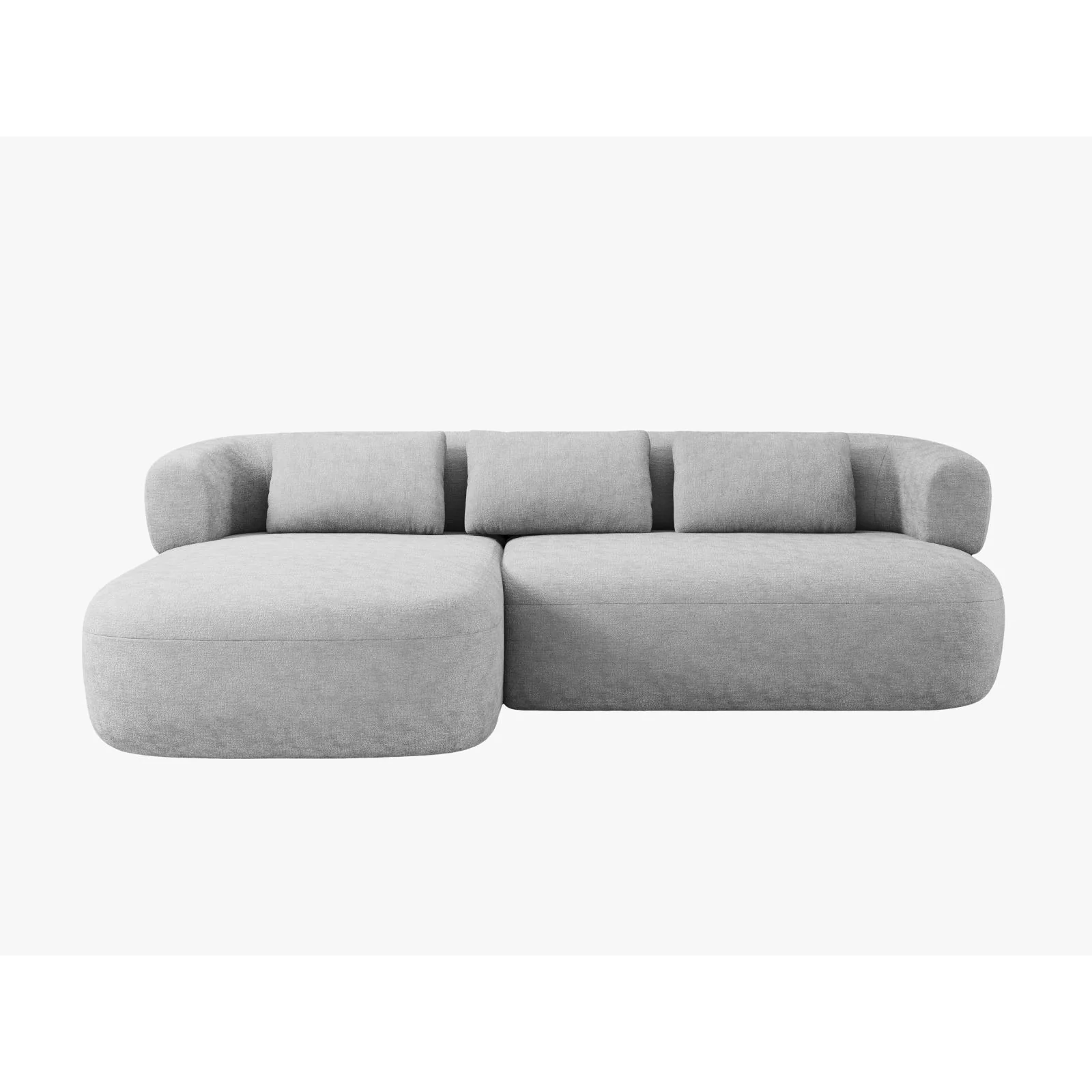 Jenny 5-Sitzer Ecksofa, Linke Seite, aus Samt, Chenille oder Boucle, 225x145 cm - Image 5