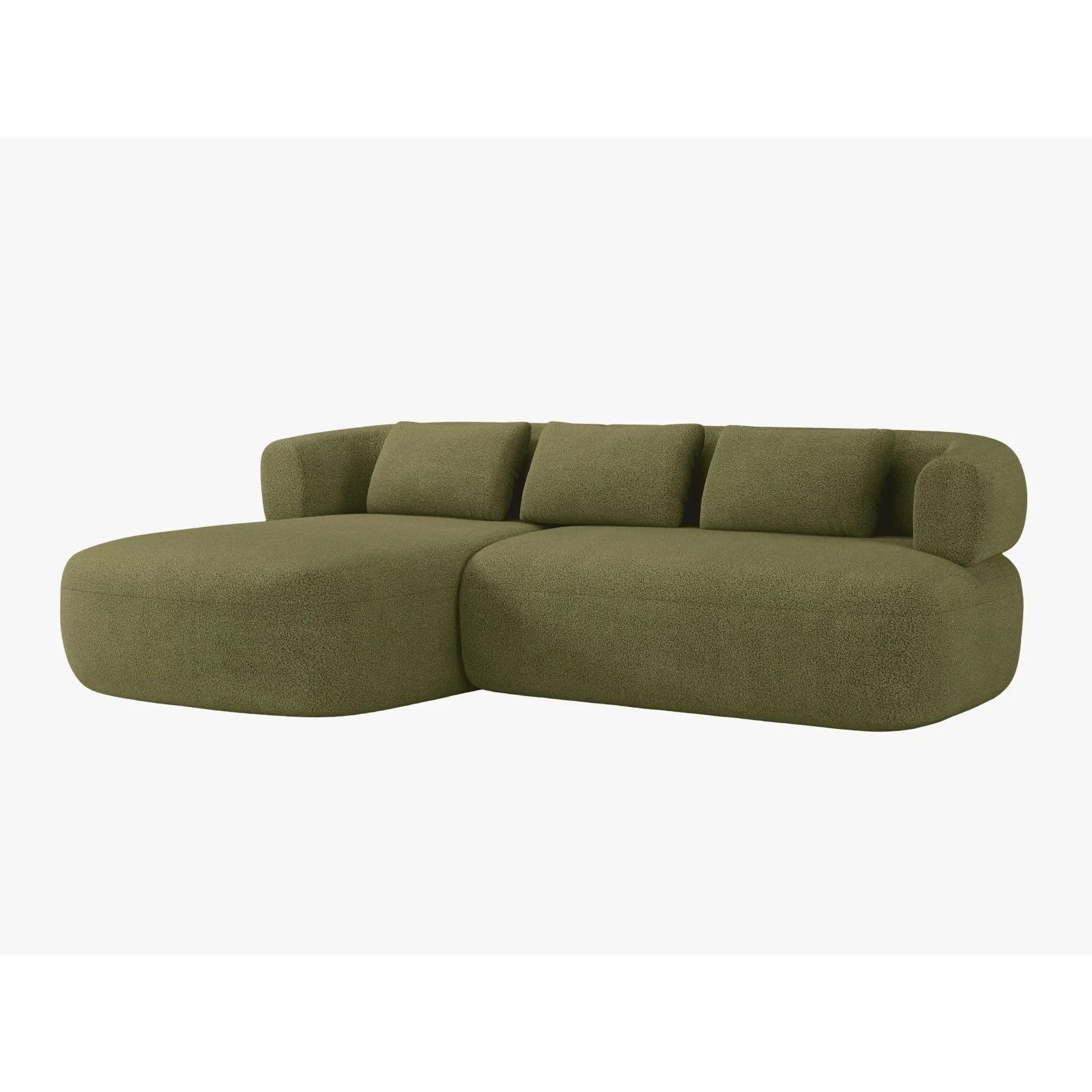 Jenny 5-Sitzer Ecksofa, Linke Seite, aus Samt, Chenille oder Boucle, 225x145 cm - Image 59