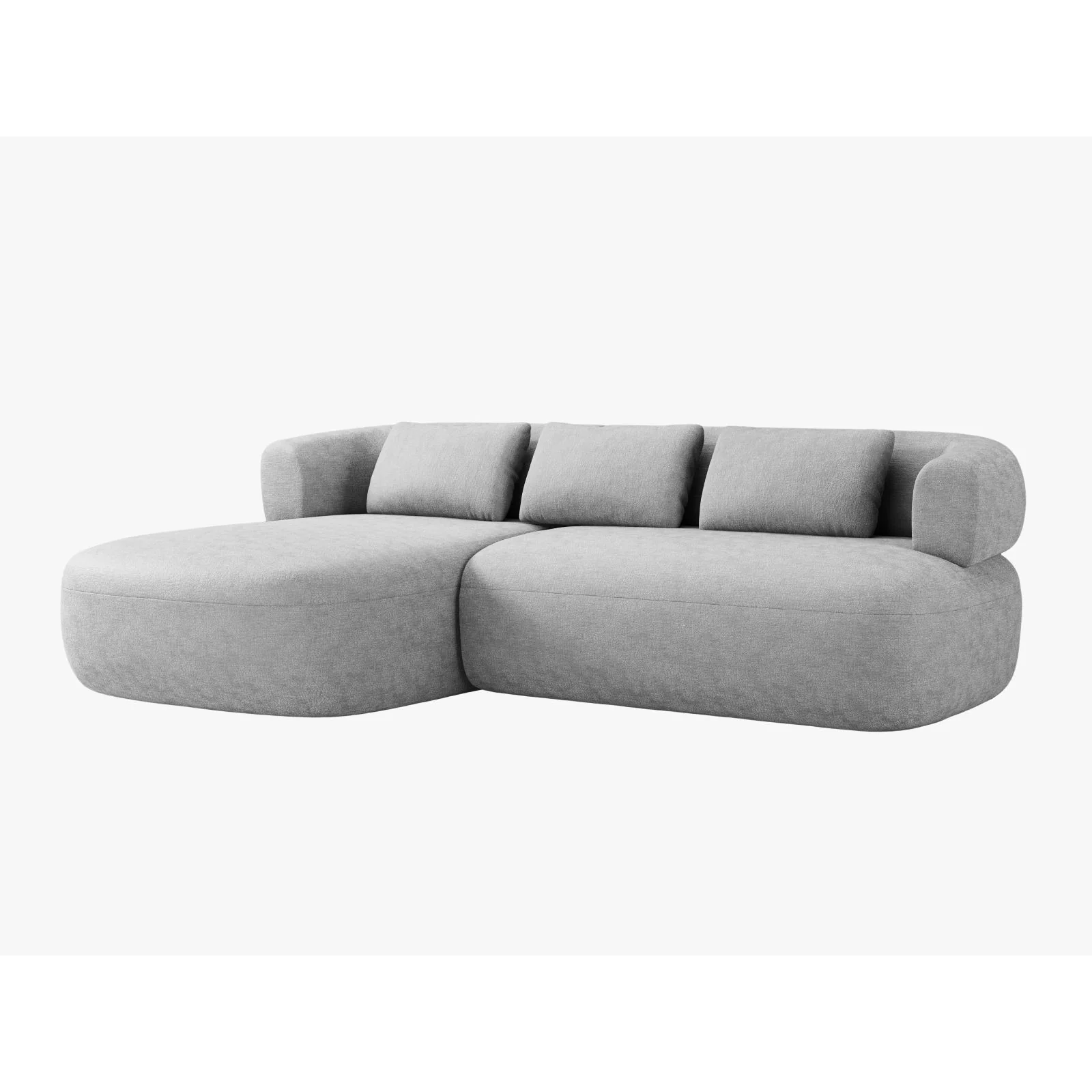 Jenny 5-Sitzer Ecksofa, Linke Seite, aus Samt, Chenille oder Boucle, 225x145 cm - Image 6