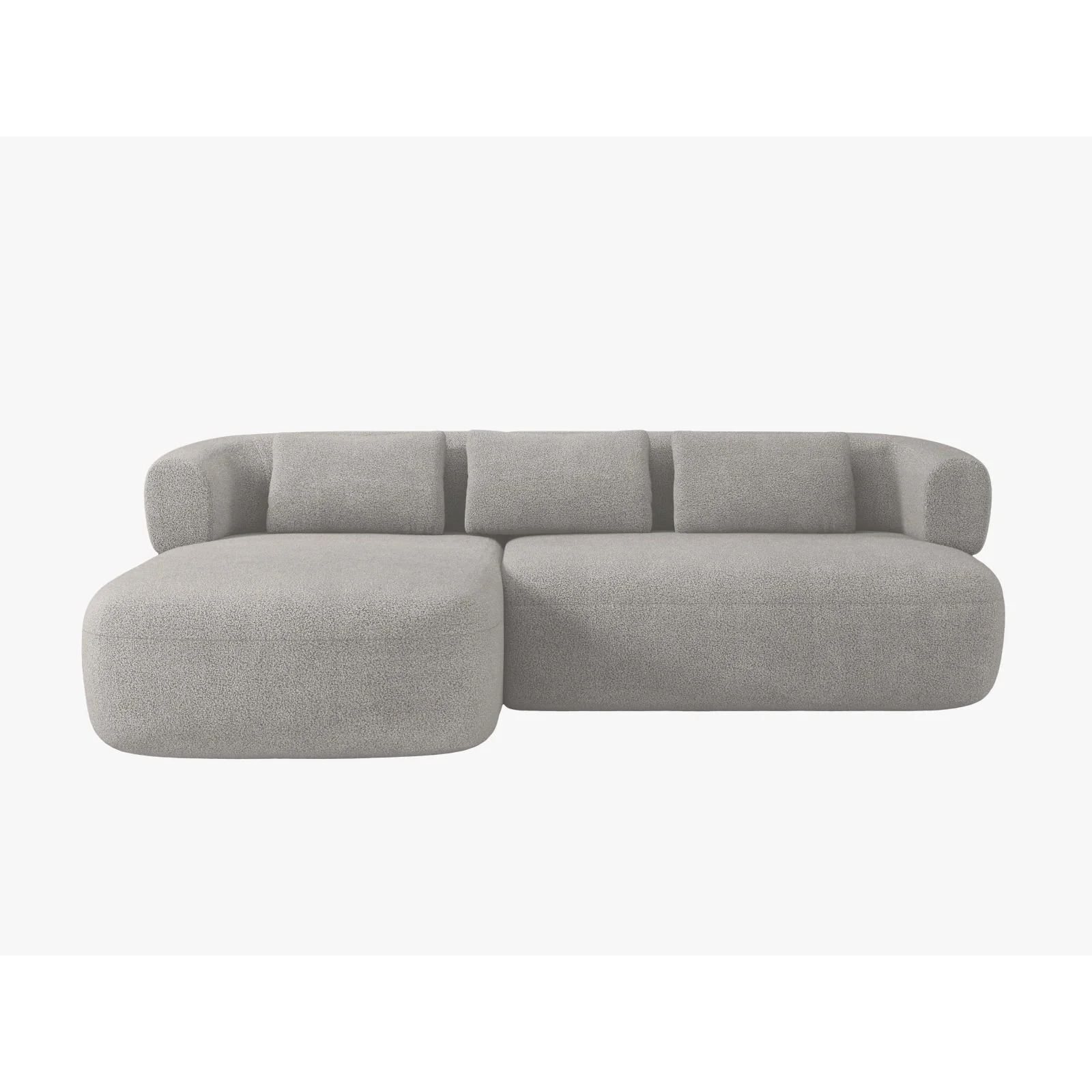 Jenny 5-Sitzer Ecksofa, Linke Seite, aus Samt, Chenille oder Boucle, 225x145 cm - Image 67