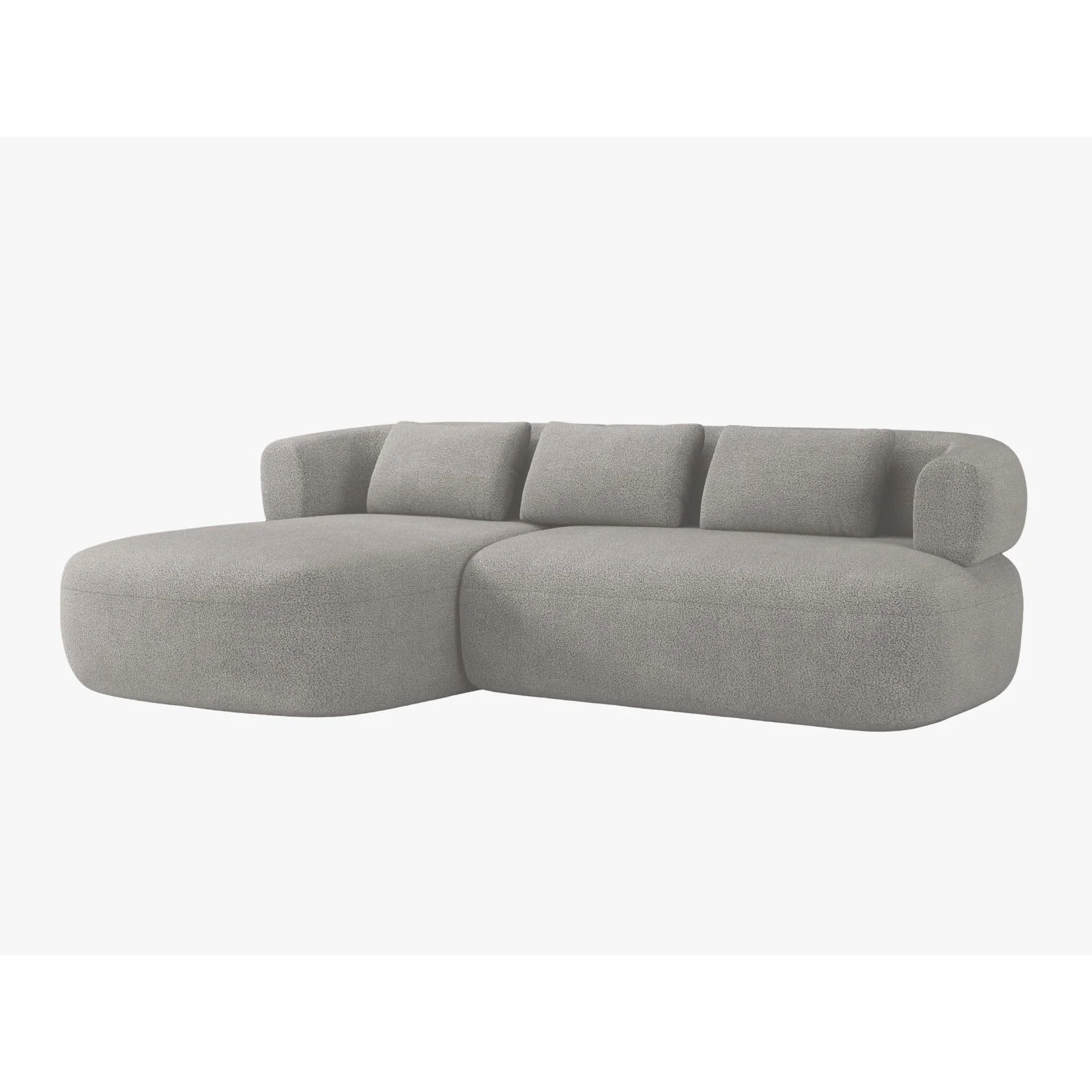 Jenny 5-Sitzer Ecksofa, Linke Seite, aus Samt, Chenille oder Boucle, 225x145 cm - Image 68