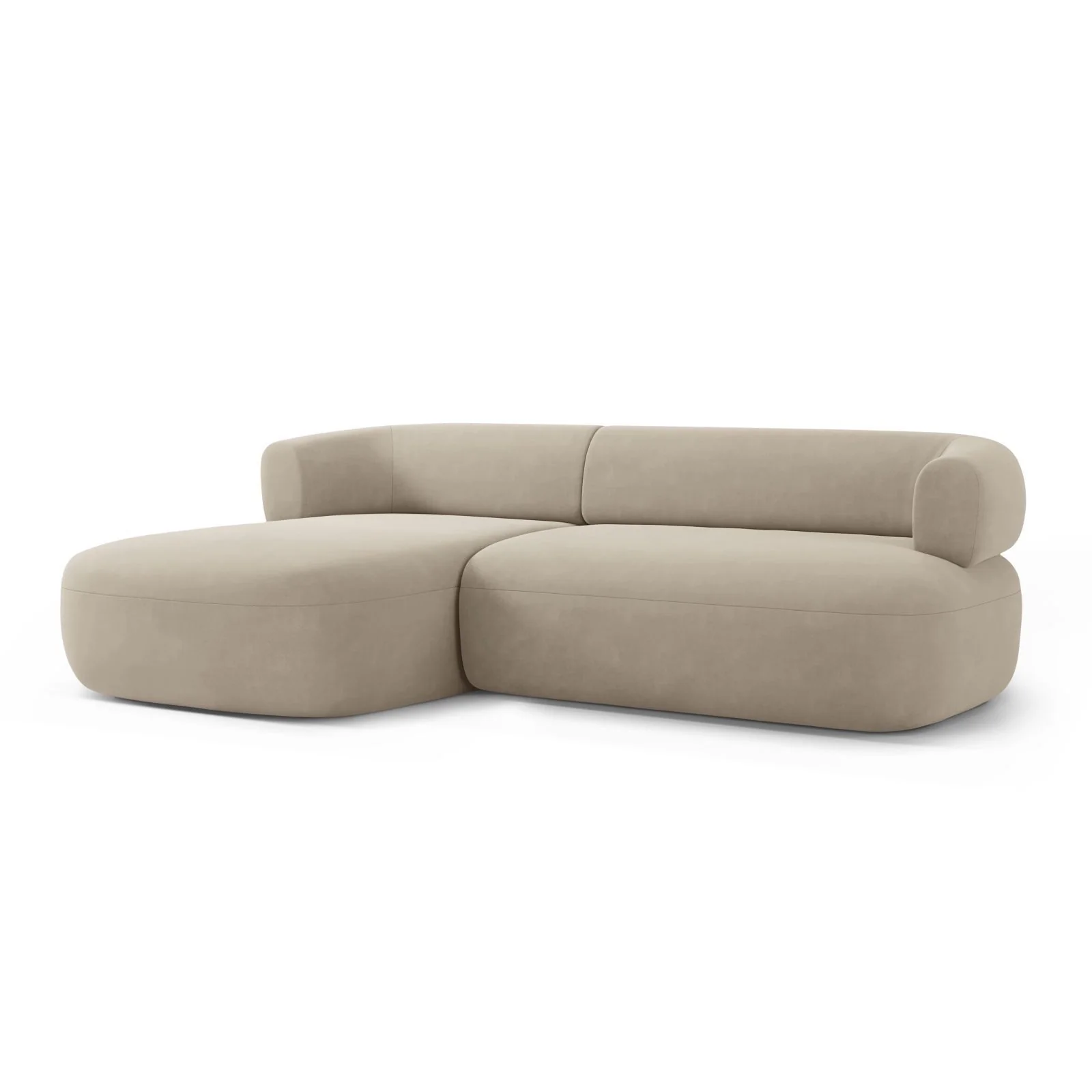 Jenny 5-Sitzer Ecksofa, Linke Seite, aus Samt, Chenille oder Boucle, 225x145 cm - Image 82