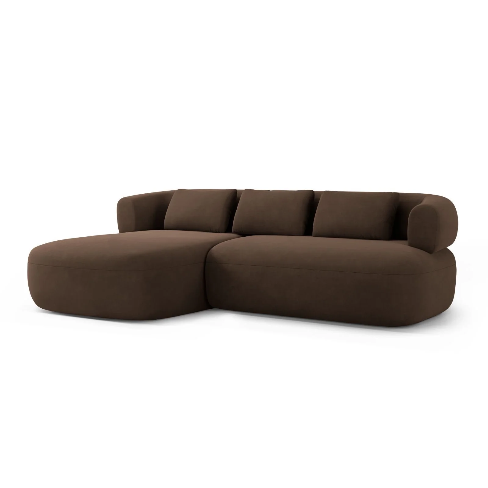 Jenny 5-Sitzer Ecksofa, Linke Seite, aus Samt, Chenille oder Boucle, 225x145 cm - Image 86