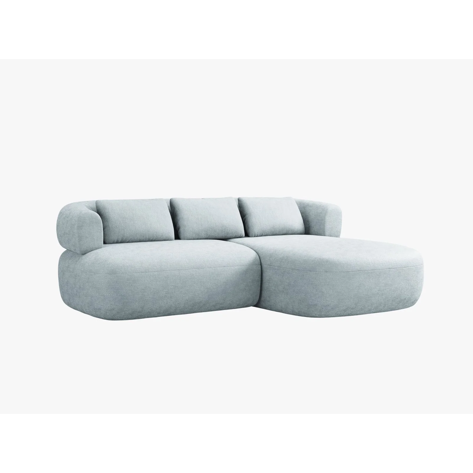 Jenny 5-Sitzer Ecksofa, Rechte Seite, aus Samt, Chenille oder Boucle, 200x145 cm - Image 24