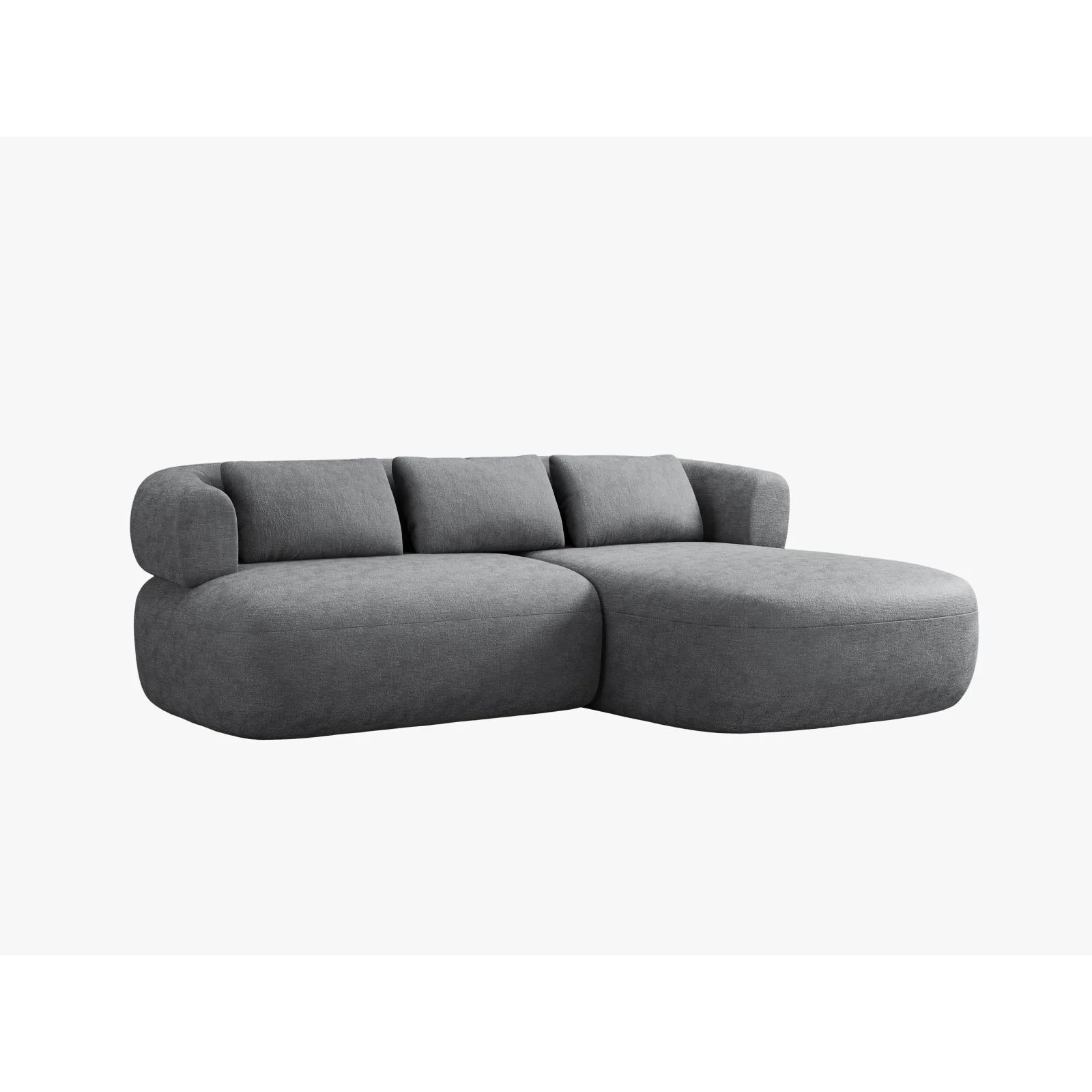 Jenny 5-Sitzer Ecksofa, Rechte Seite, aus Samt, Chenille oder Boucle, 200x145 cm - Image 29