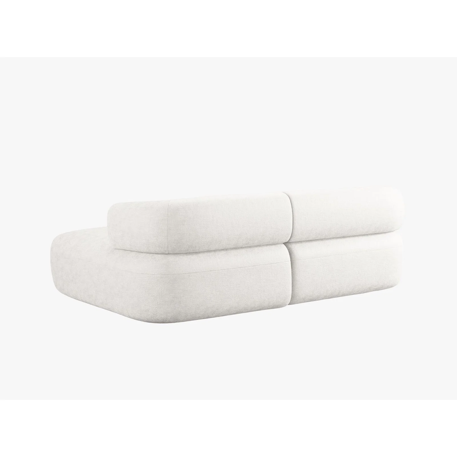 Jenny 5-Sitzer Ecksofa, Rechte Seite, aus Samt, Chenille oder Boucle, 200x145 cm - Image 4