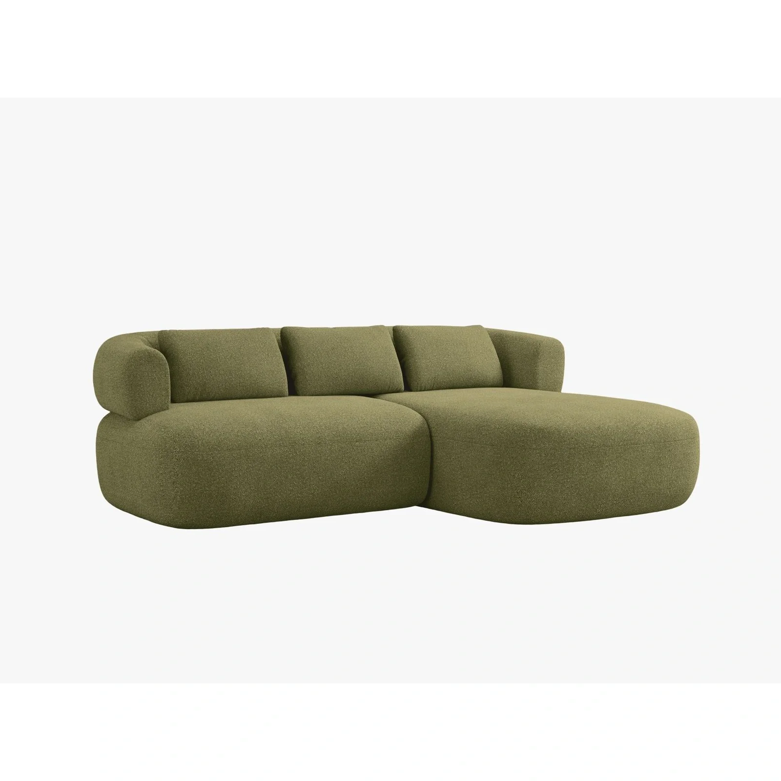 Jenny 5-Sitzer Ecksofa, Rechte Seite, aus Samt, Chenille oder Boucle, 200x145 cm - Image 49