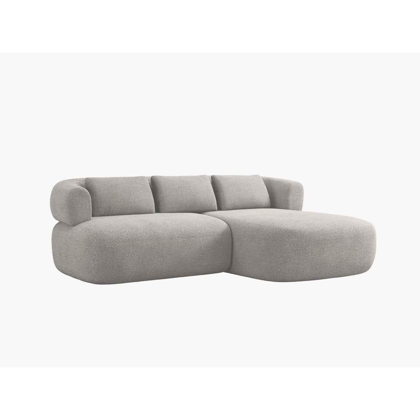 Jenny 5-Sitzer Ecksofa, Rechte Seite, aus Samt, Chenille oder Boucle, 200x145 cm - Image 59