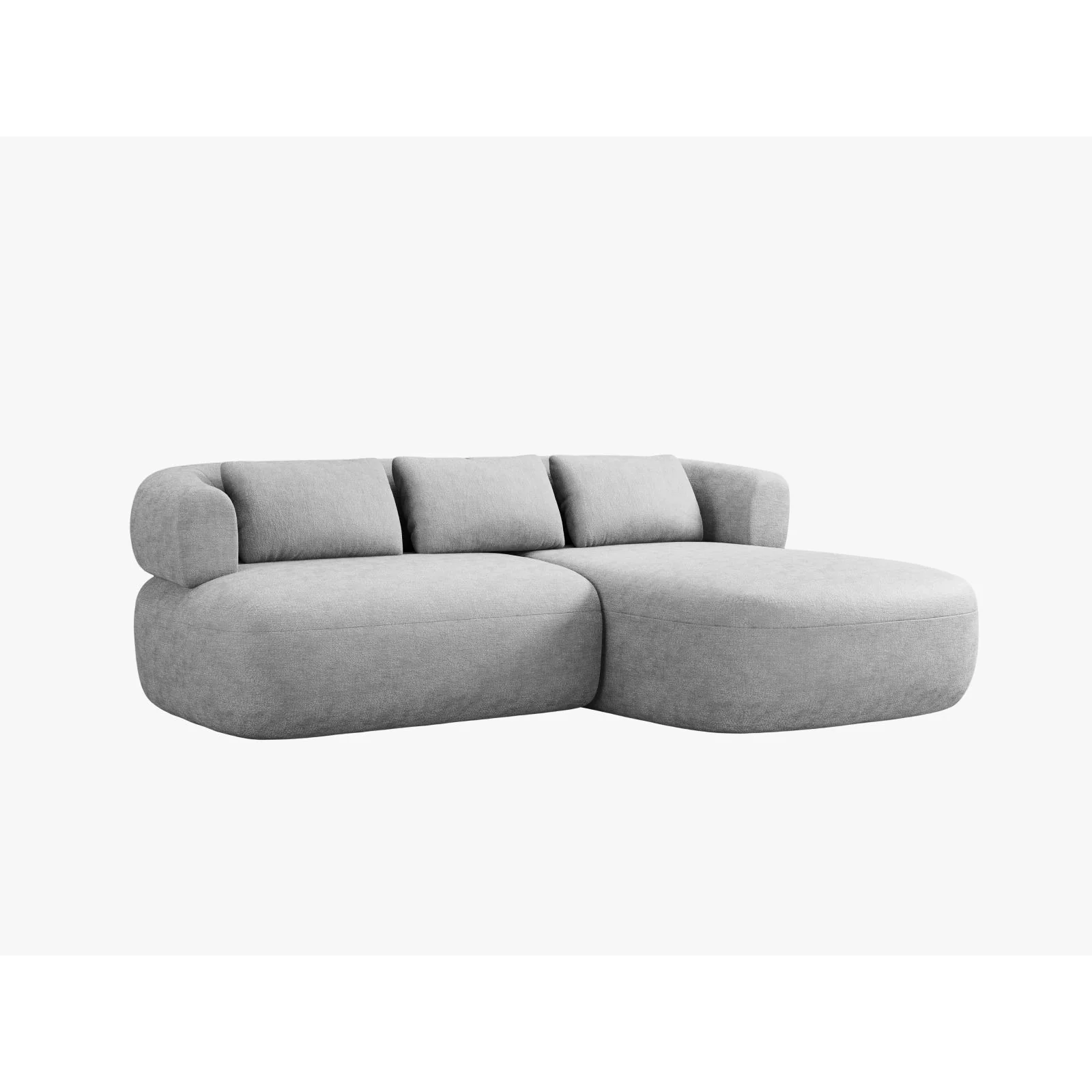 Jenny 5-Sitzer Ecksofa, Rechte Seite, aus Samt, Chenille oder Boucle, 200x145 cm - Image 7