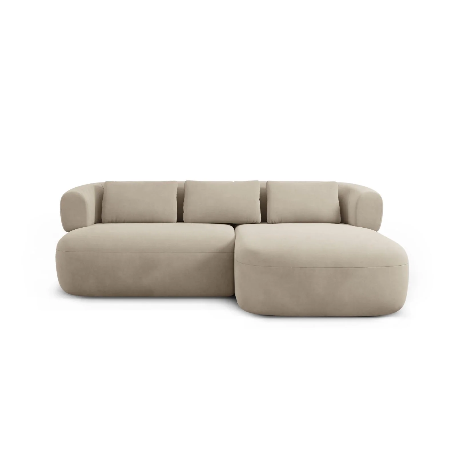 Jenny 5-Sitzer Ecksofa, Rechte Seite, aus Samt, Chenille oder Boucle, 200x145 cm - Image 72