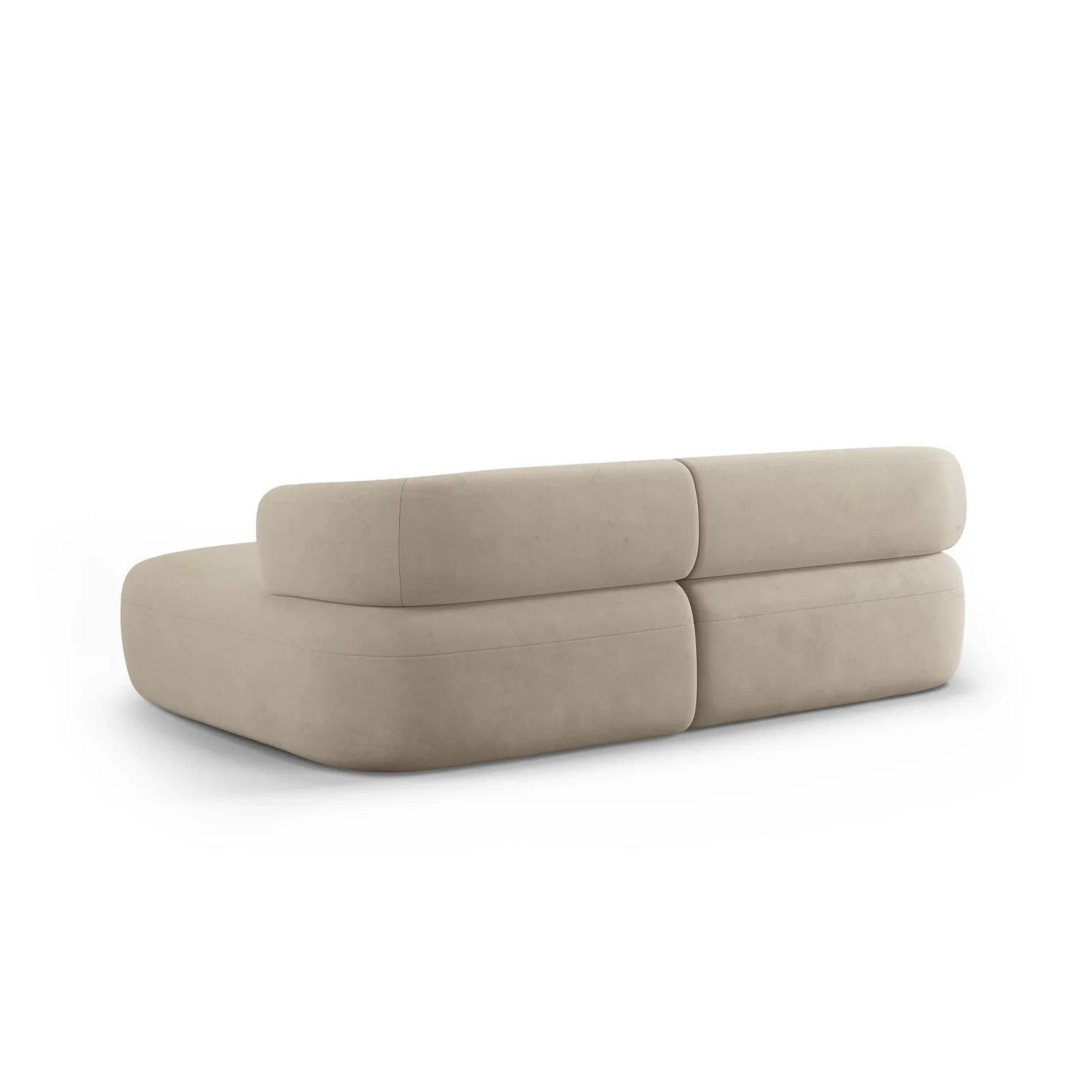 Jenny 5-Sitzer Ecksofa, Rechte Seite, aus Samt, Chenille oder Boucle, 200x145 cm - Image 75